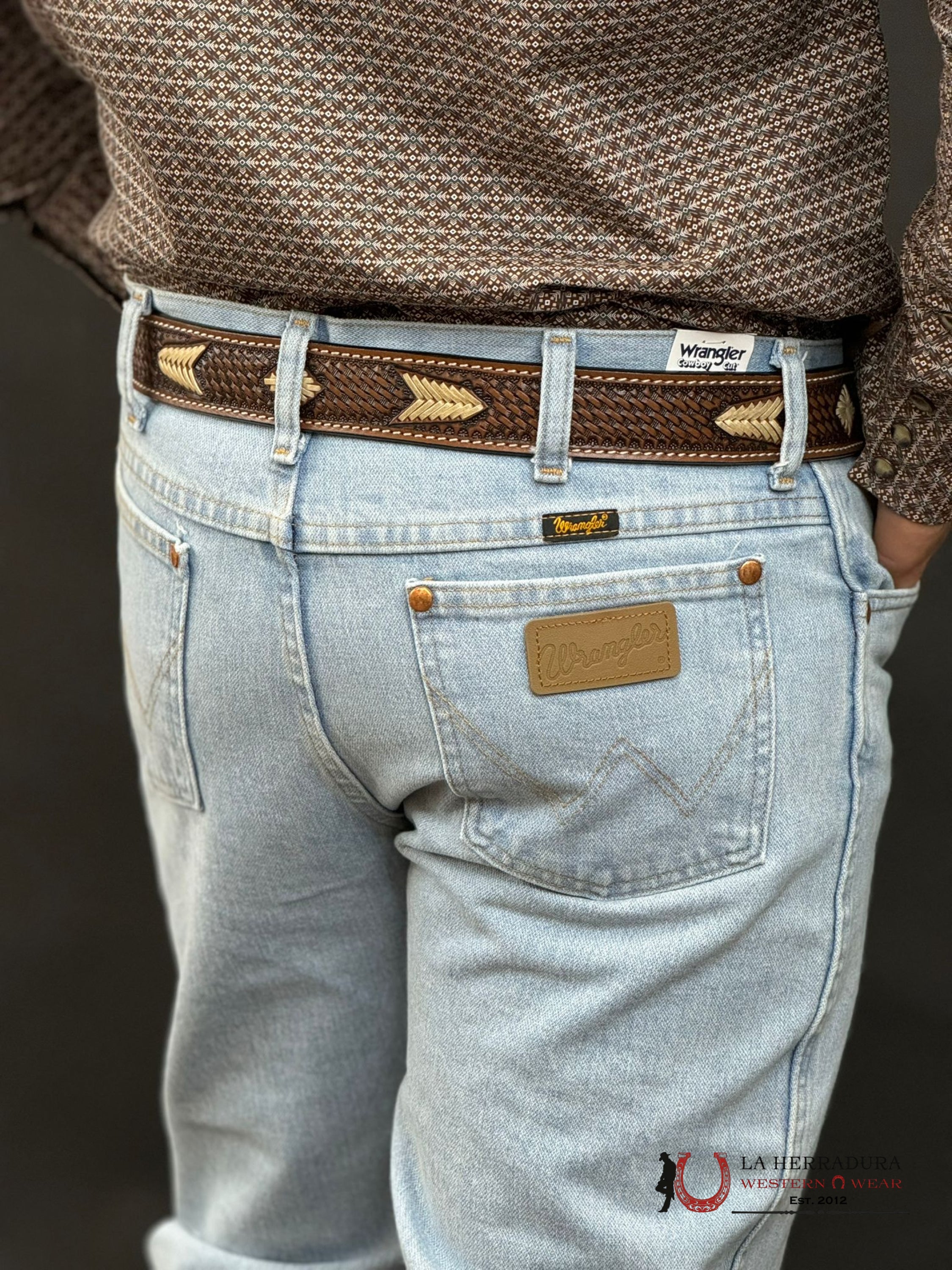 Wrangler Men’s Jeans Cowboy Cut Slim Fit Bleach 936Gbh