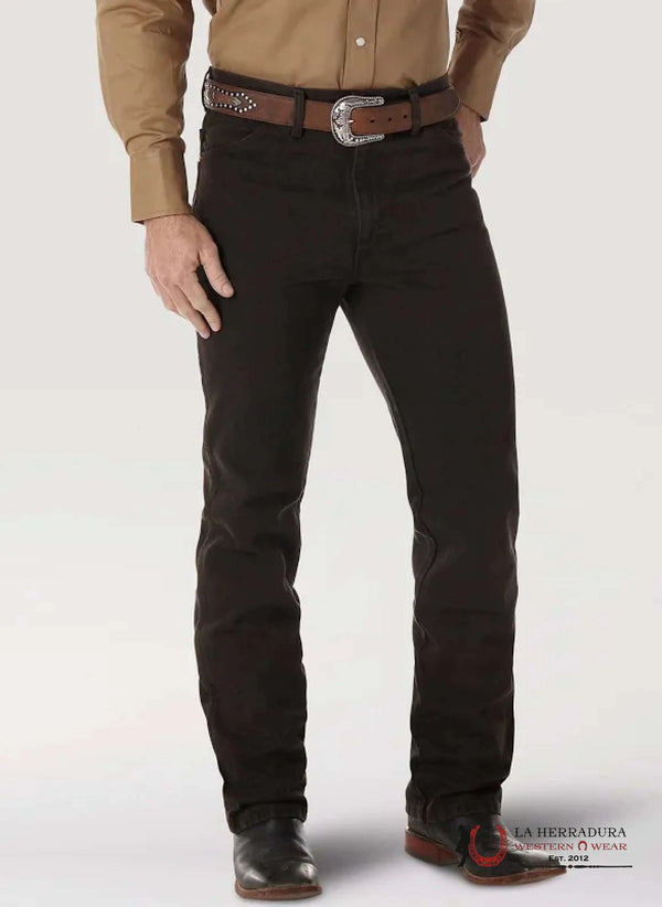 WRANGLER MEN'S JEANS COWBOY CUT SLIM FIT DARK BROWN-936KCL