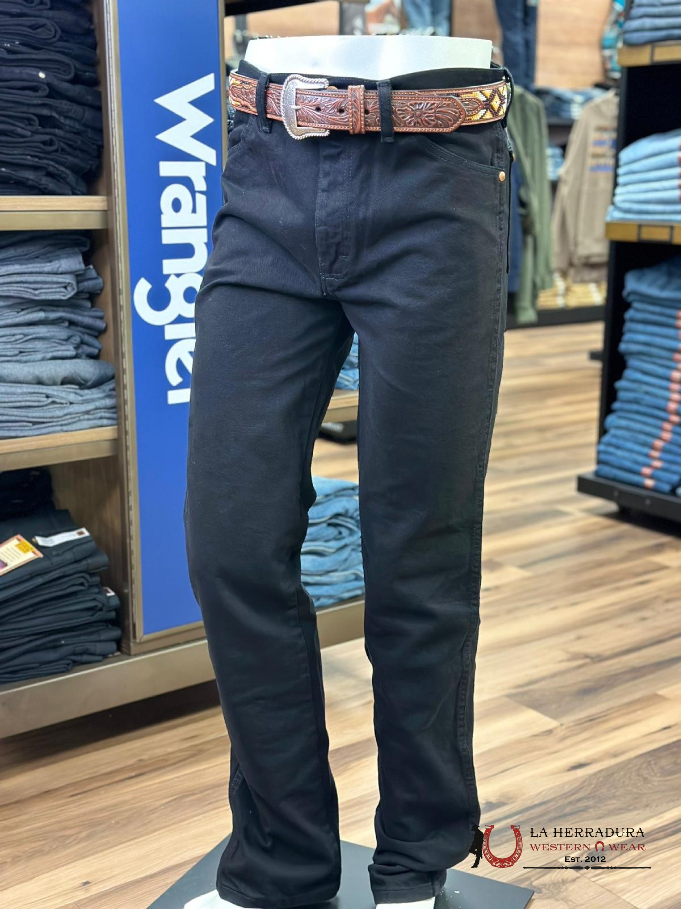 Wrangler Men’s Jeans Cowboy Cut Slim Fit Shadow Black 936Wbk