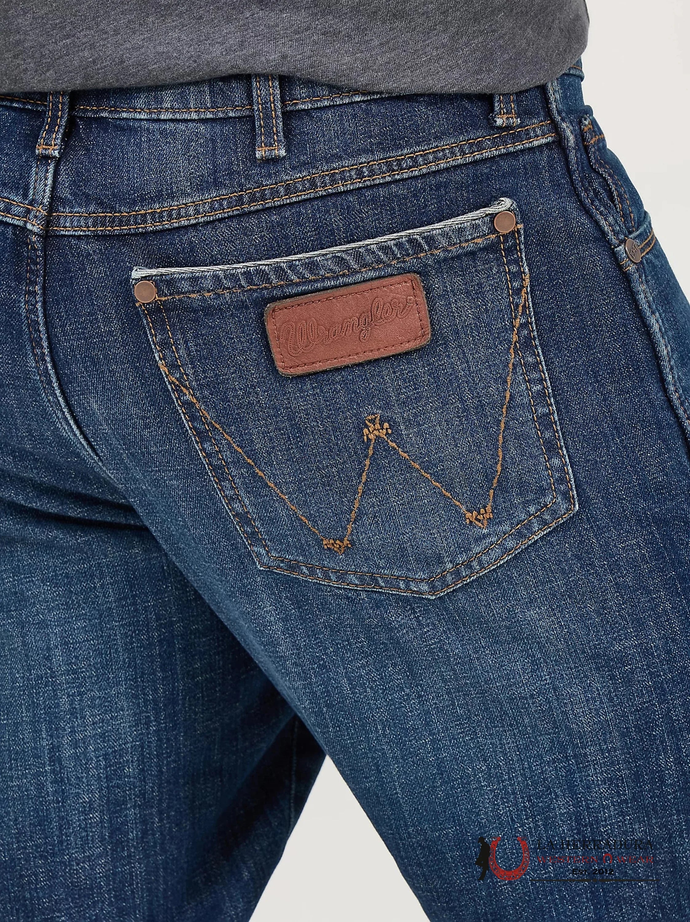 WRANGLER MEN’S JEANS RETRO RELAXED BOOT DARK BLUE WASH 10WRT20JH WRANGLER JEANS