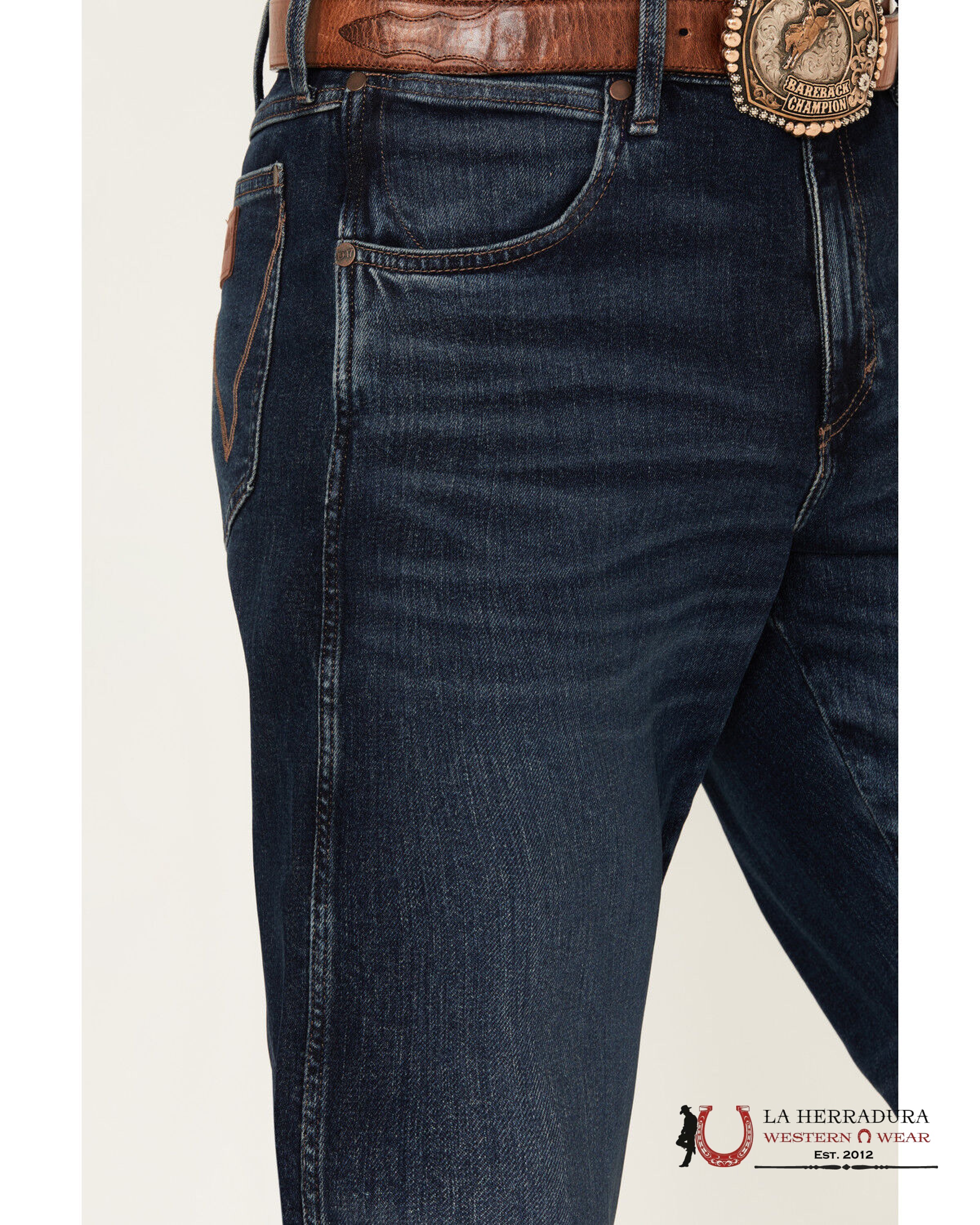 WRANGLER MEN’S JEANS RETRO RELAXED BOOT DARK BLUE WASH 112353216 WRT216 WRANGLER JEANS