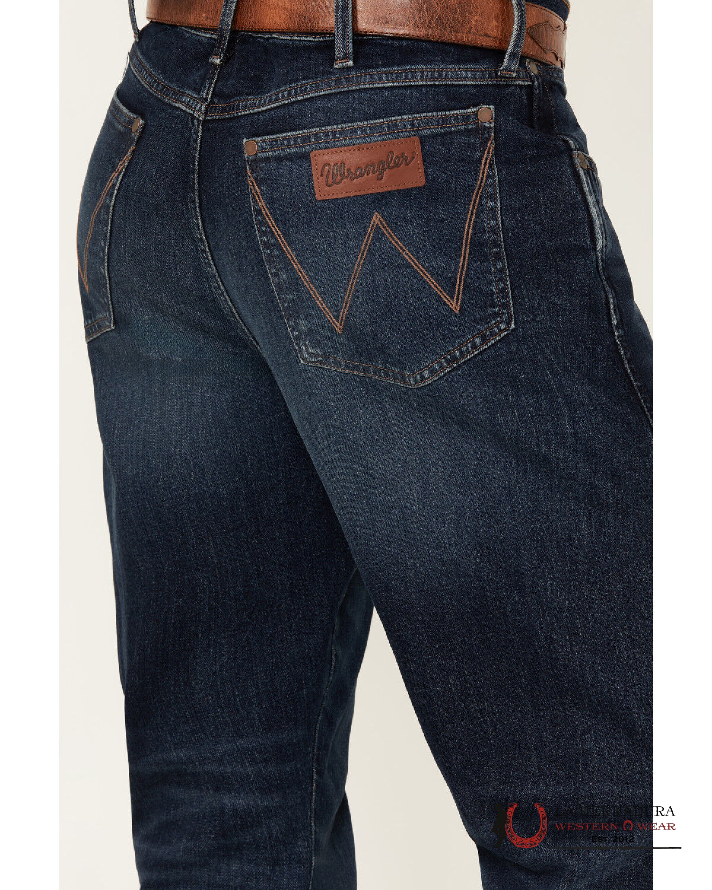 WRANGLER MEN’S JEANS RETRO RELAXED BOOT DARK BLUE WASH 112353216 WRT216 WRANGLER JEANS