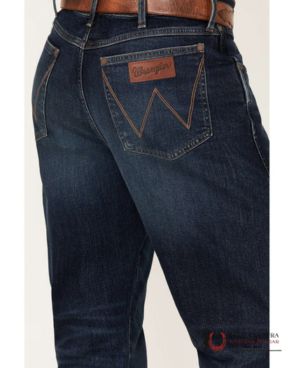 WRANGLER MEN'S JEANS RETRO RELAXED BOOT DARK BLUE WASH 112353216 WRT216