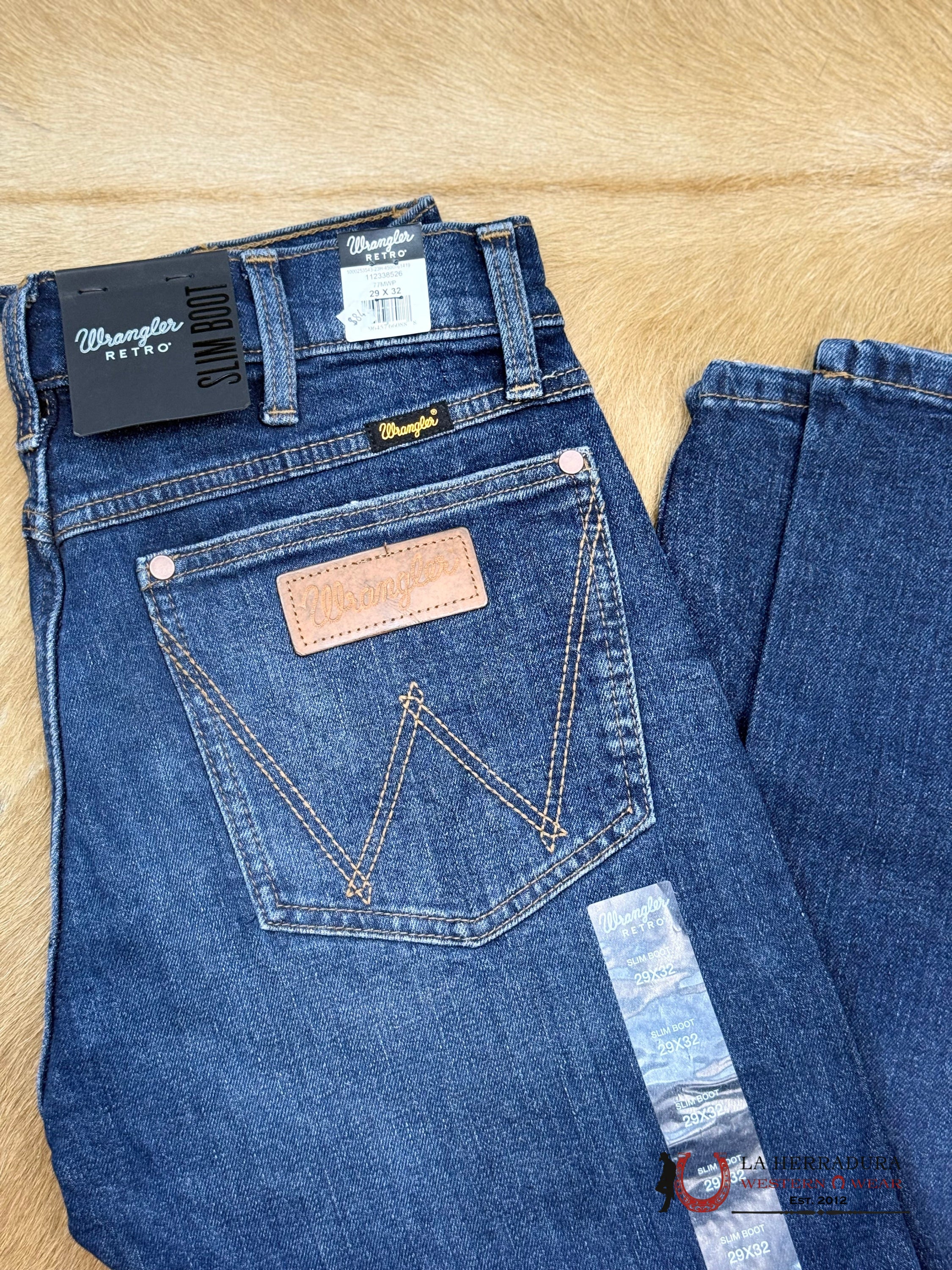 WRANGLER MEN’S JEANS RETRO SLIM BOOT 112338526 (77MWP) WRANGLER JEANS