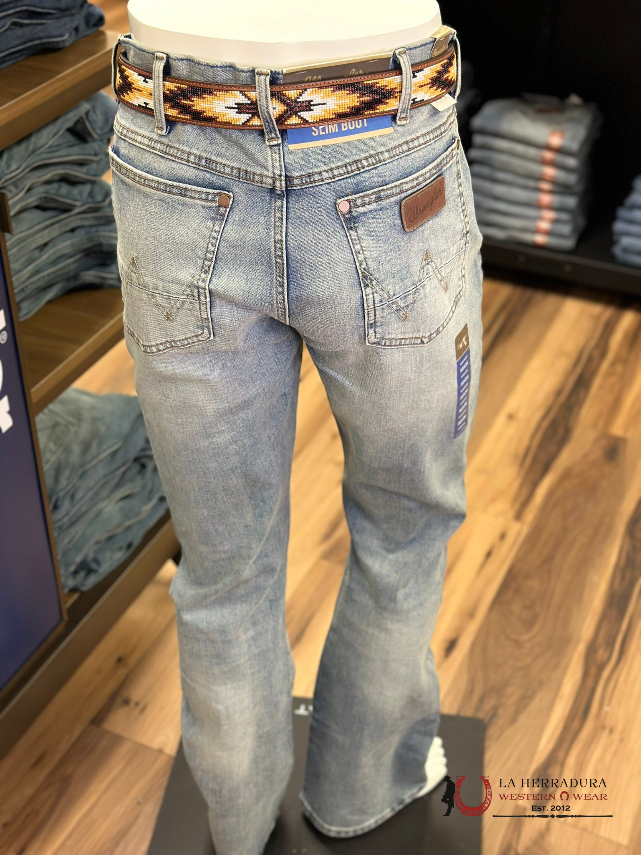 Wrangler Men’s Jeans Retro Slim Boot Br Wash 1077Mwzbr