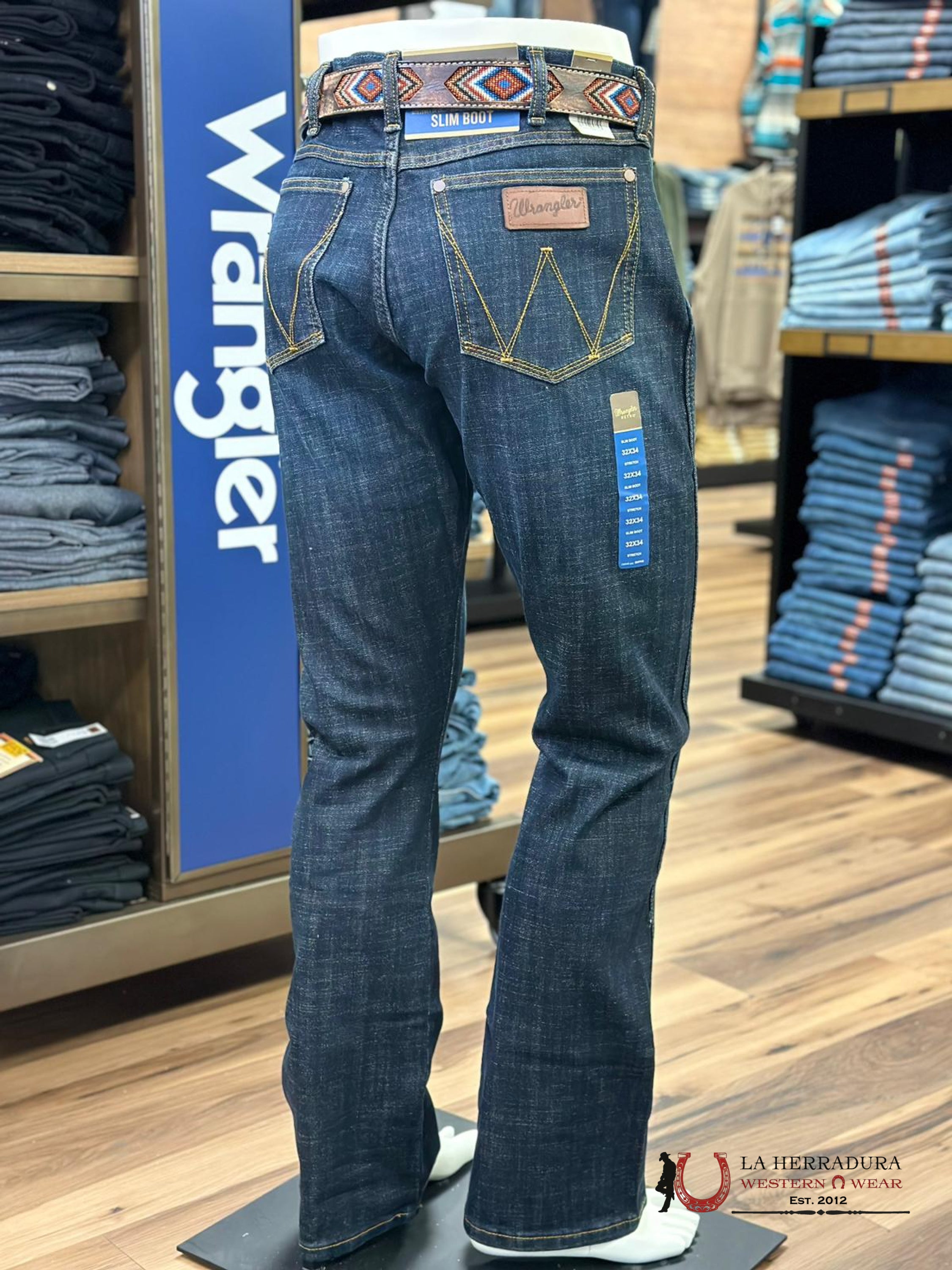 Wrangler Men’s Jeans Retro Slim Boot Dax 1077Mwzdx