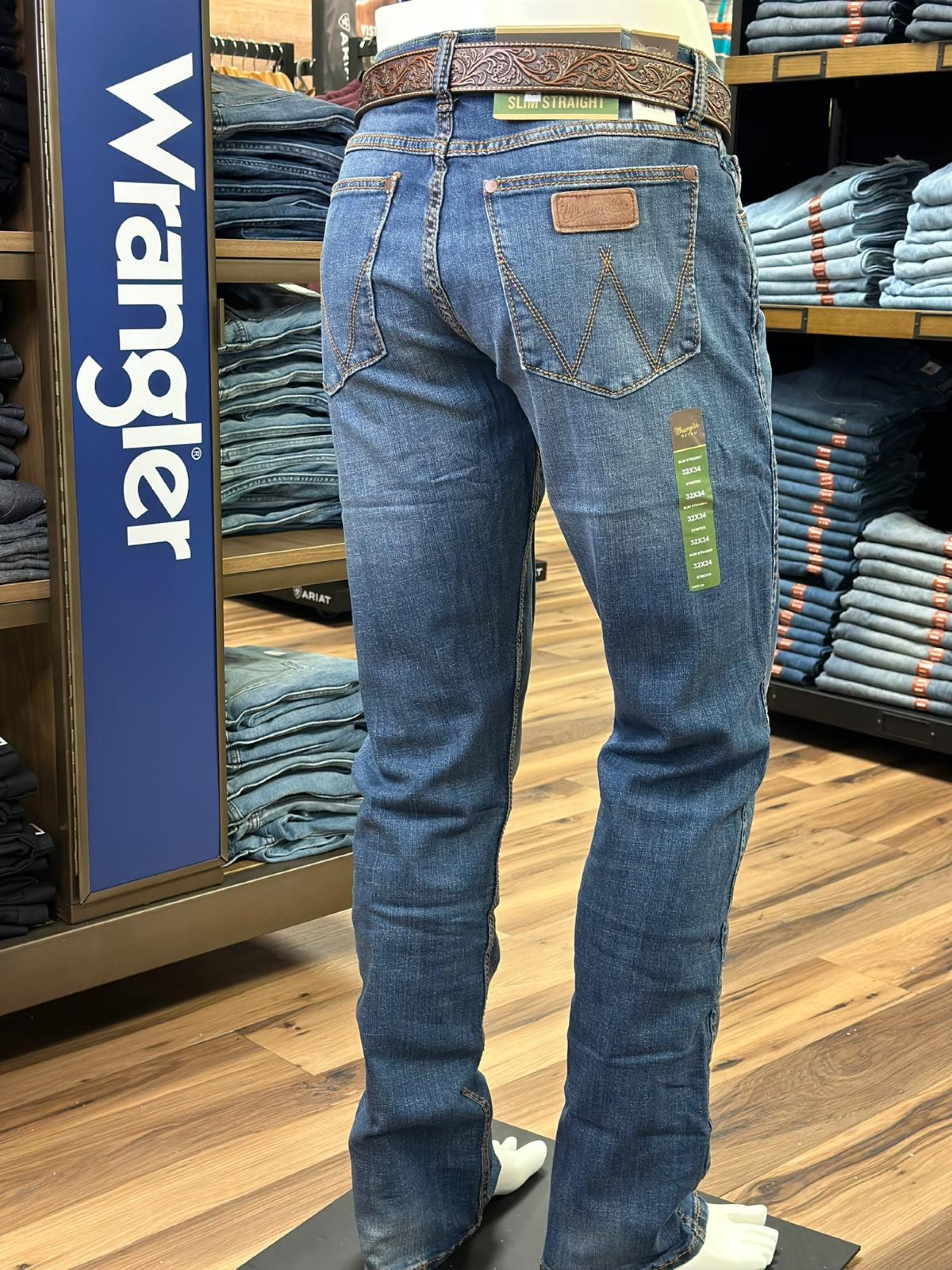 Wrangler Men’s Jeans Retro Slim Straight Cottonwood 10Wlt88Cw