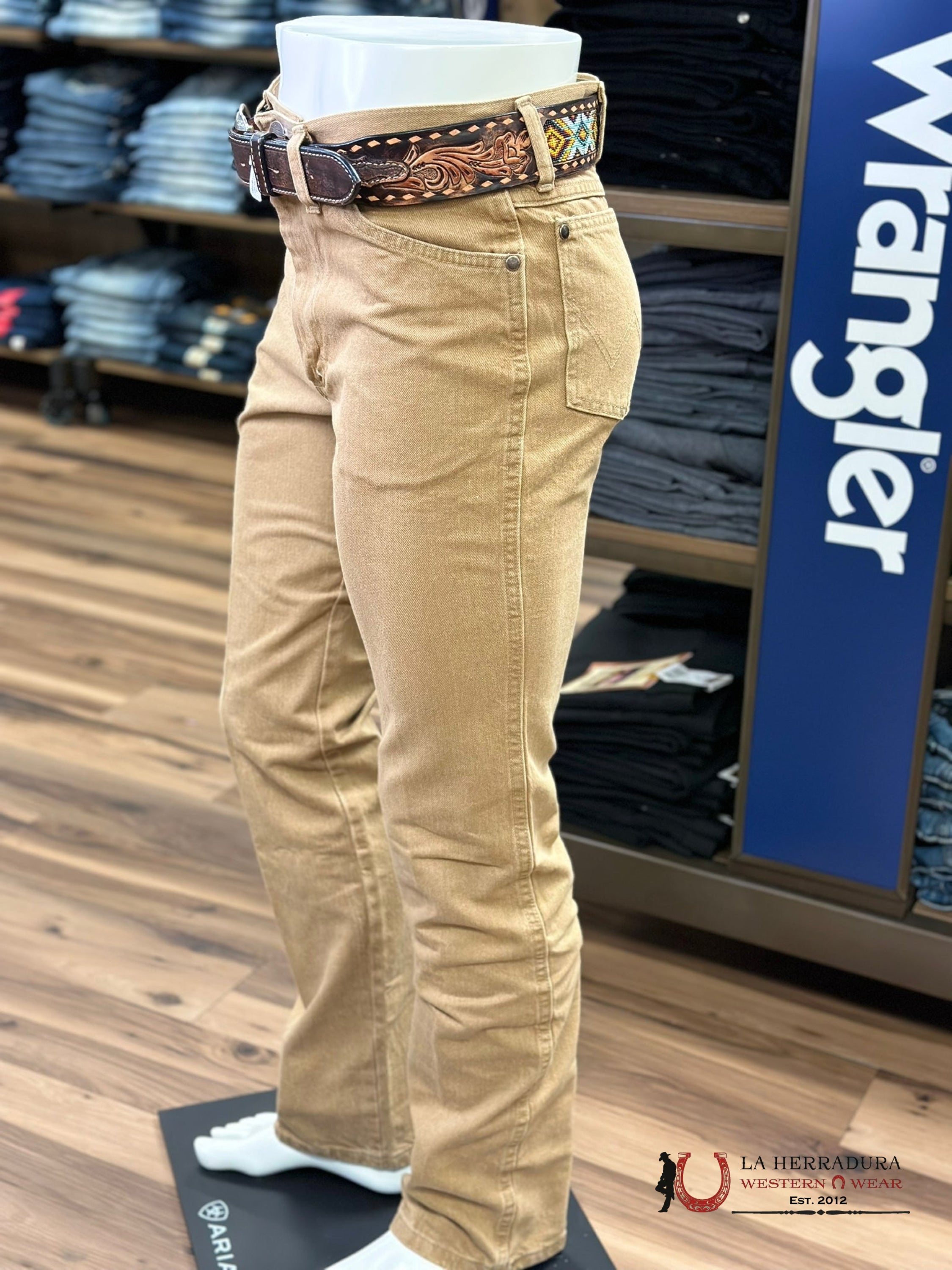 Wrangler Men’s Jeans Silver Edition Slim Fit Khaki Wash 10H33Setn