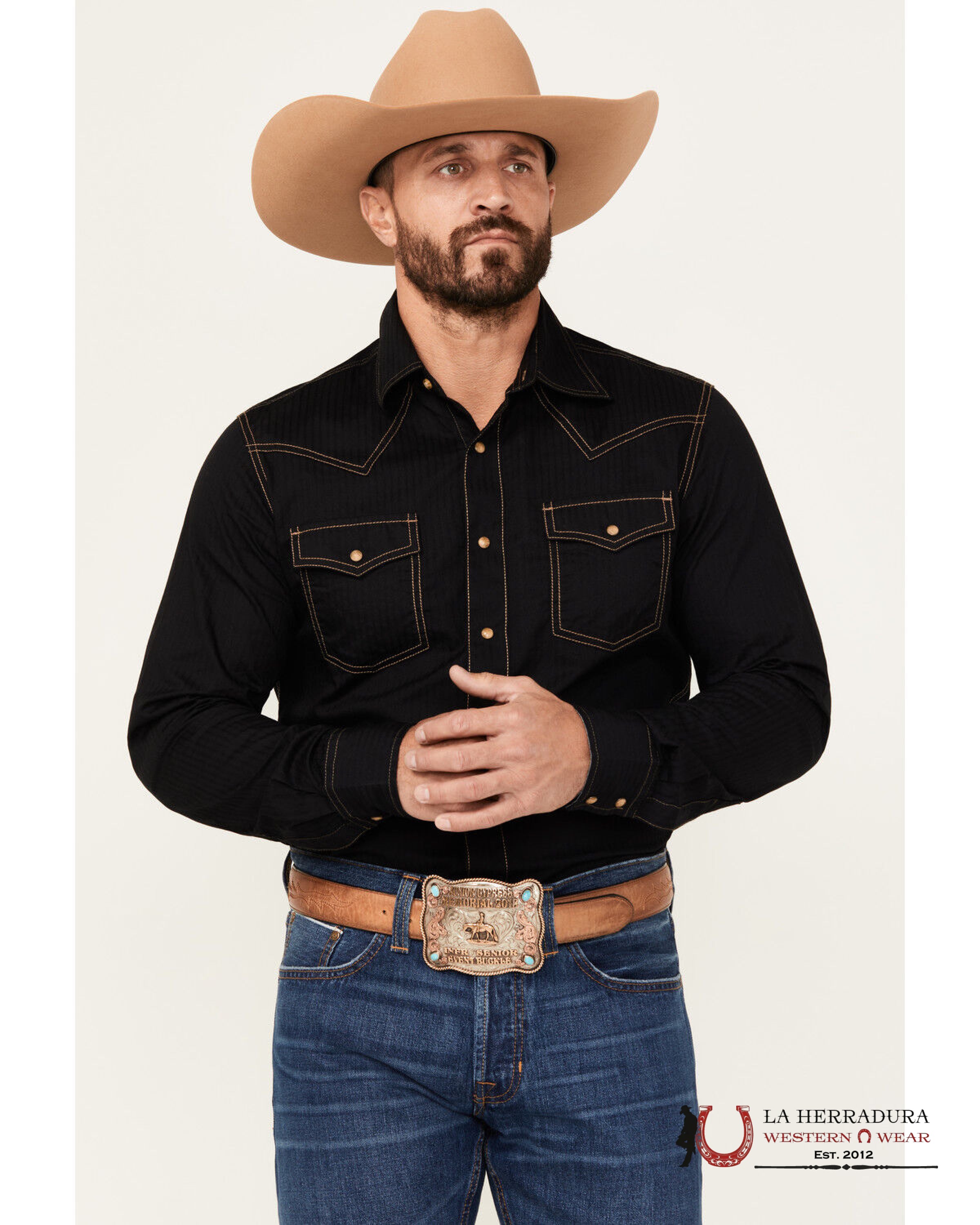 WRANGLER MENS RETRO LONG SLEEVE SOLID COLOR SHIRT MVR532X ROPA HOMBRES