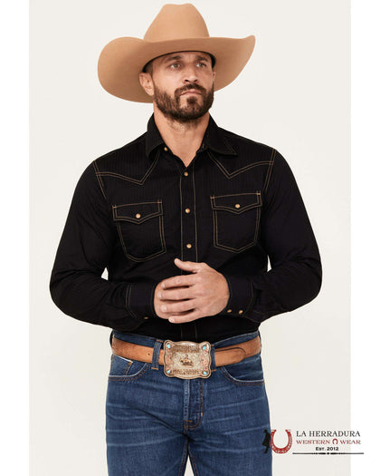 CAMISA WRANGLER DE HOMBRE RETRO DE MANGA LARGA DE COLOR LISO -10MVR532X