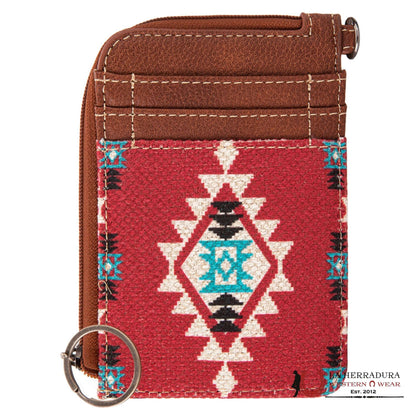 Cartera WRANGLER mini tarjetero color borgoña