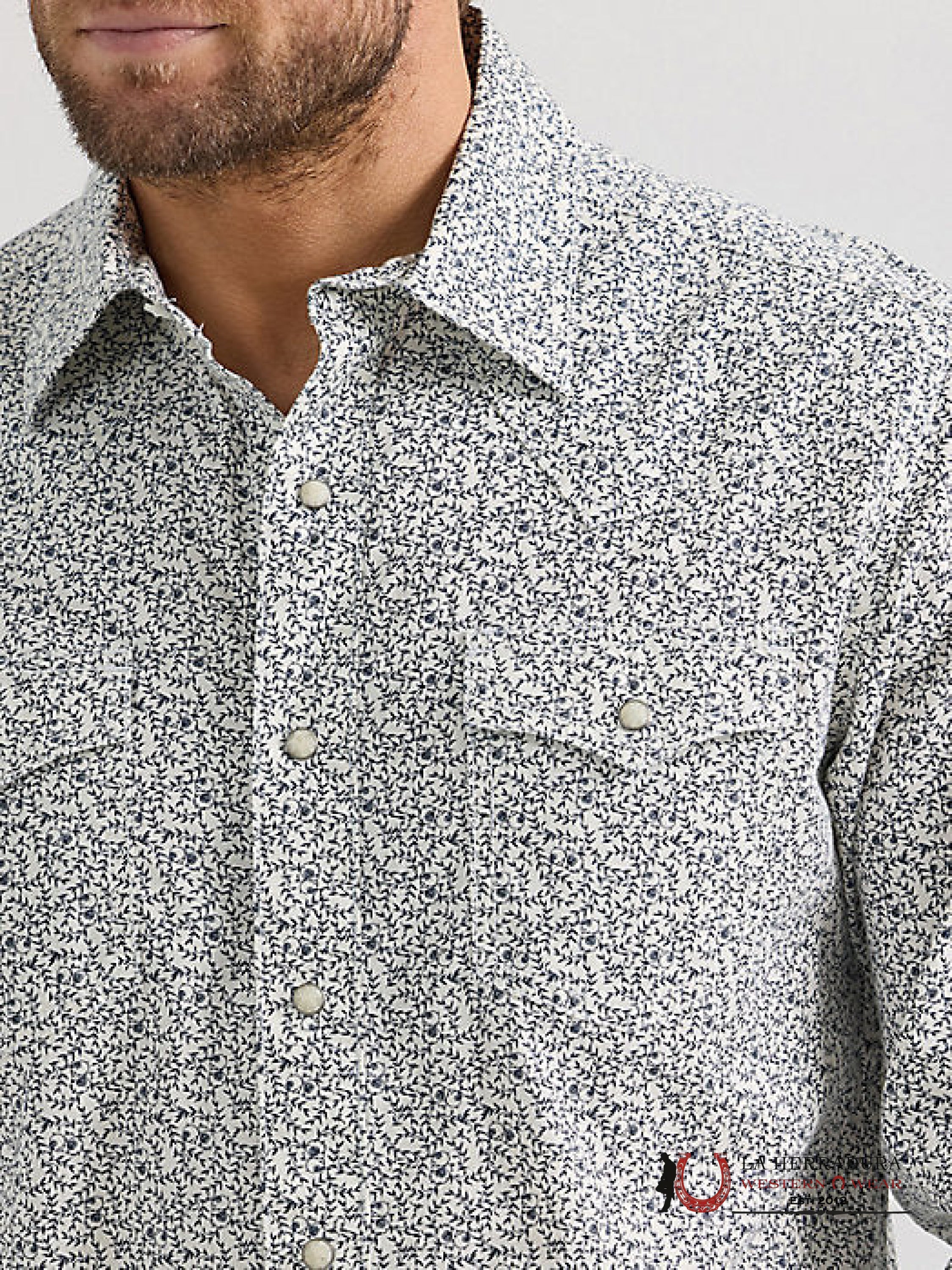 Wrangler Modern Fit Grey Vines Ropa Hombres