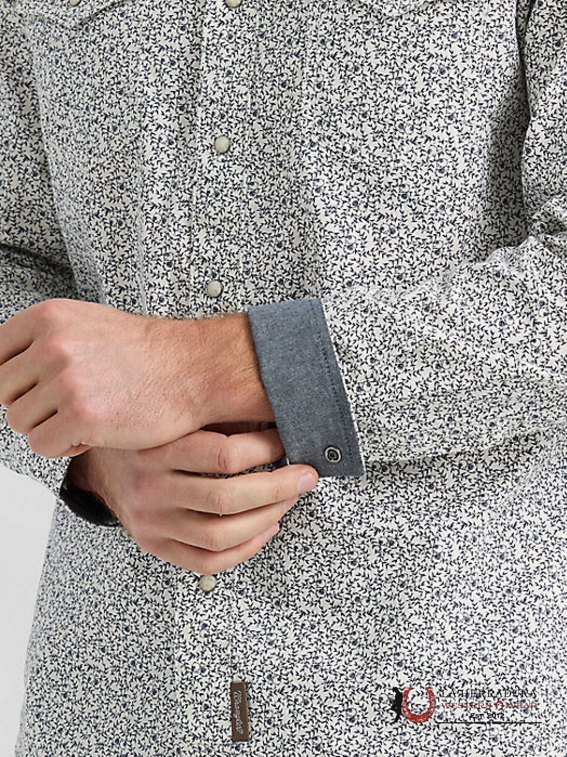 Wrangler Modern Fit Grey Vines Ropa Hombres