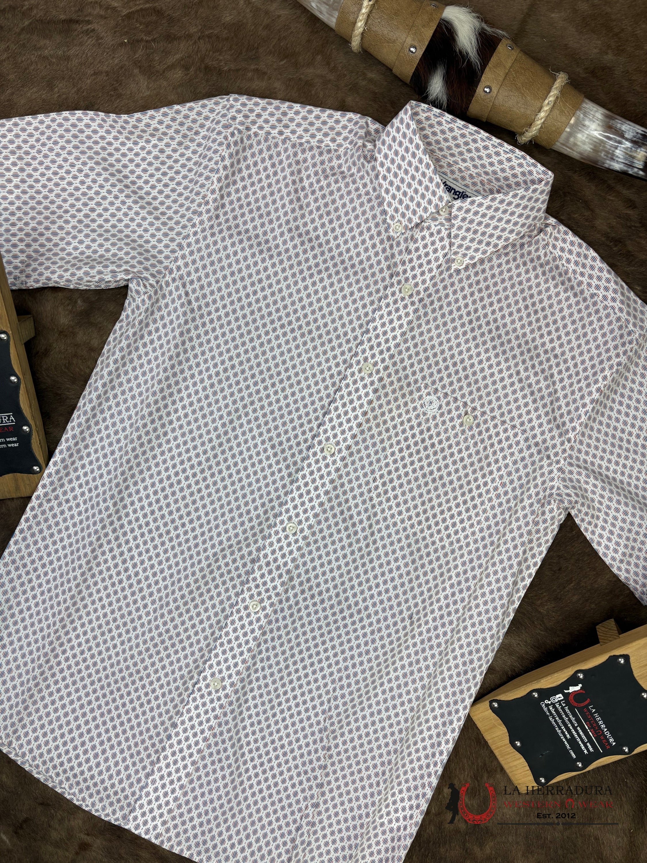 WRANGLER Multi Color With Stripes Short Sleeve Shirt Men - 5409 ROPA HOMBRES