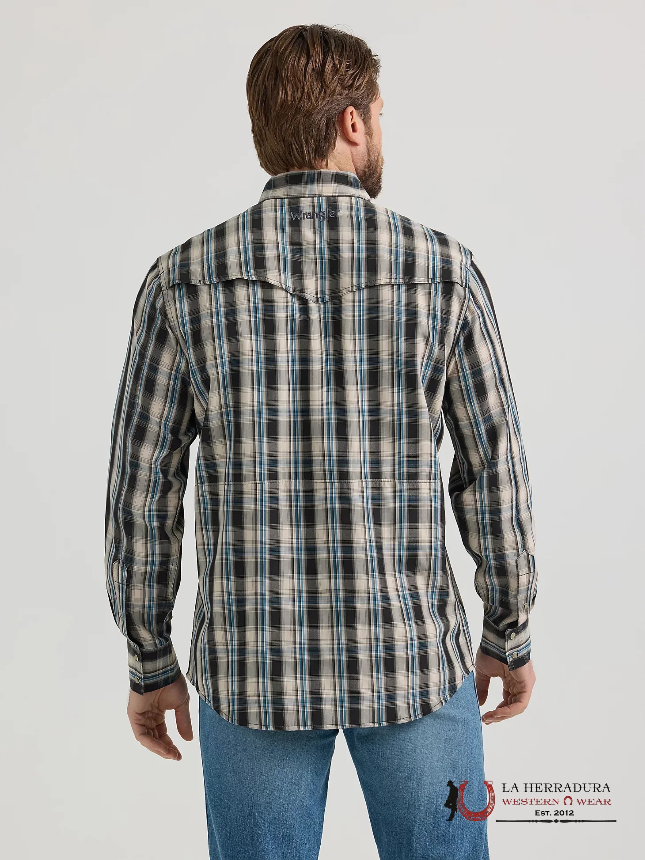 Wrangler Performance Classic Fit Tan Long Sleeve 2665 Ropa Hombres