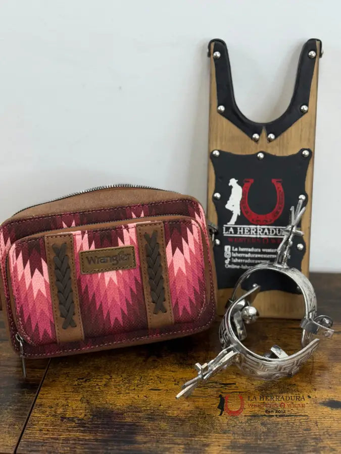 Wrangler Pink Aztec Crossbody Ropa Mujeres