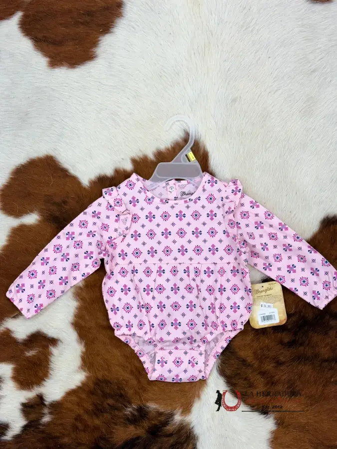 Wrangler Pink Patterned Long Sleeve Niños