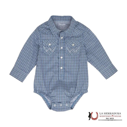 CAMISA DE MANGA LARGA CON ESTAMPADO A CUADROS AZUL CLARO WRANGLER 112352765