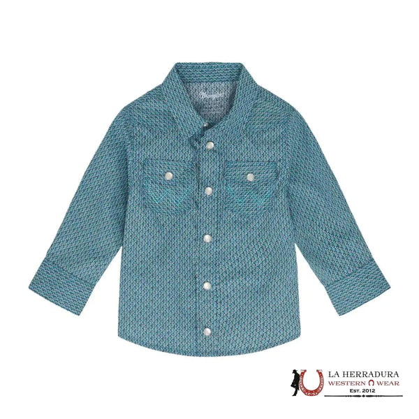 WRANGLER CUADROS BEBÉ VERDE ESTAMPADO MANGA LARGA 112352743