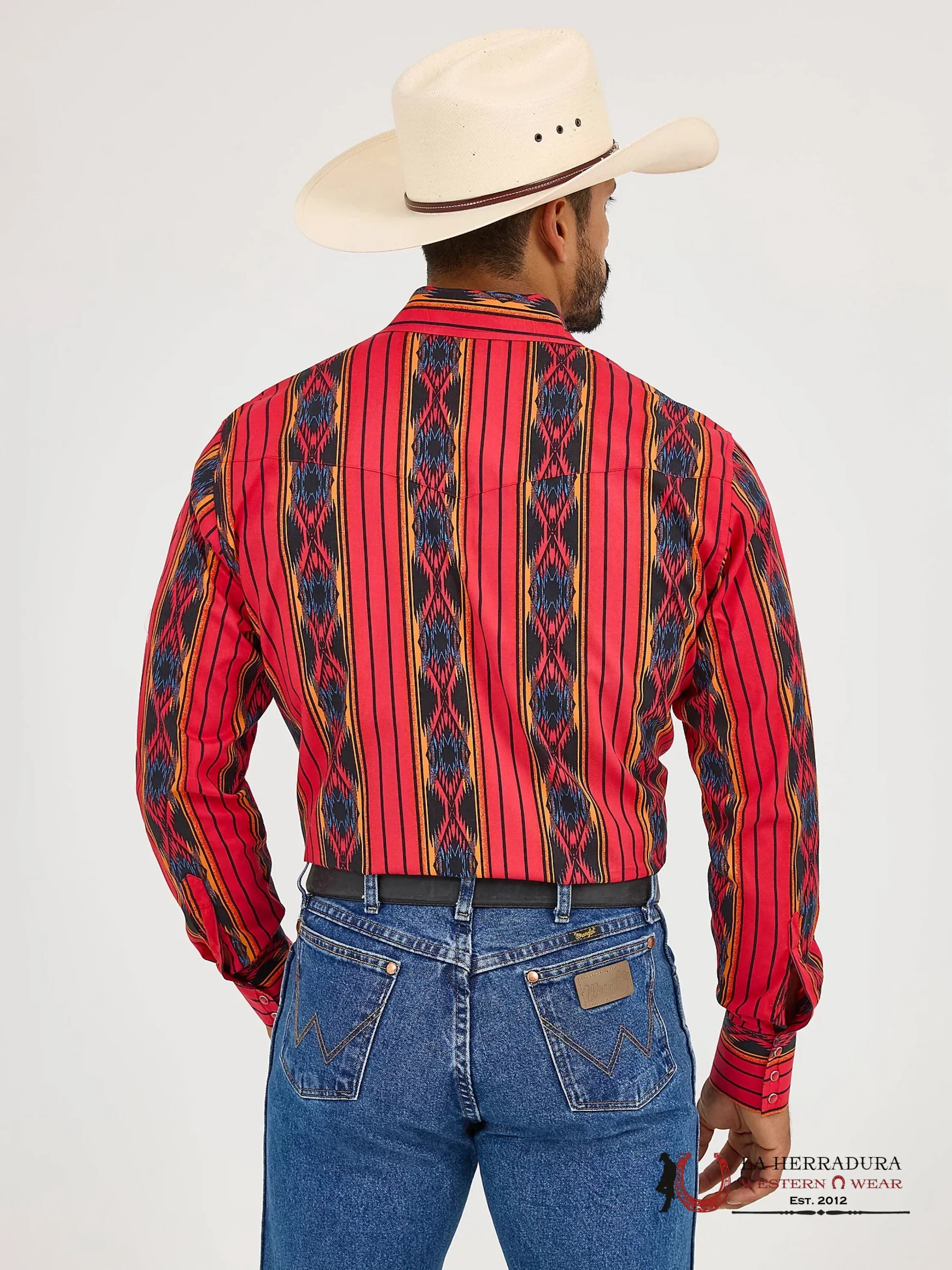 WRANGLER Red Long Sleeve With Aztec Print - 5885 ROPA HOMBRES