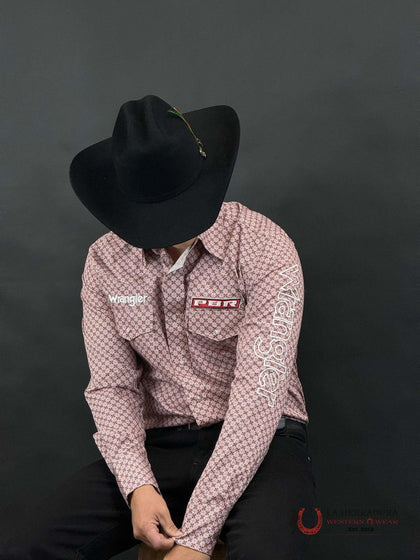 CAMISA DE MANGA LARGA WRANGLER ROJA PBR 2655