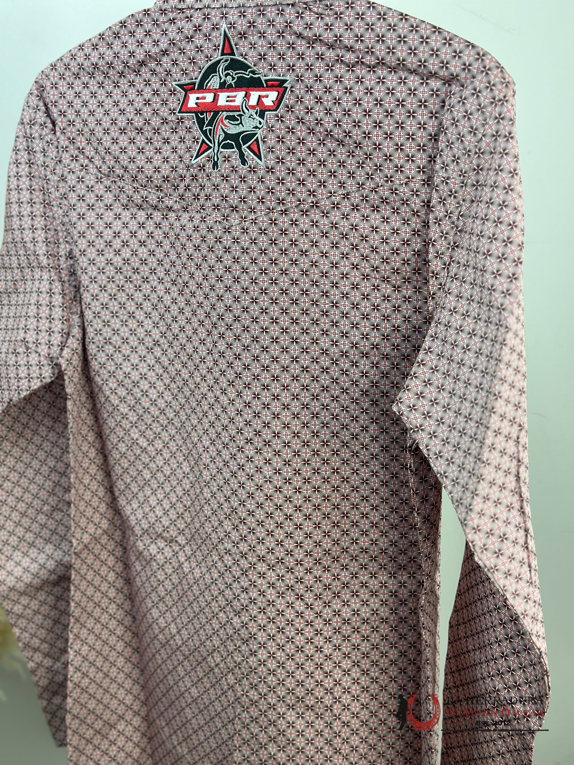 Wrangler Red Pbr Long Sleeve Shirt Ropa Hombres