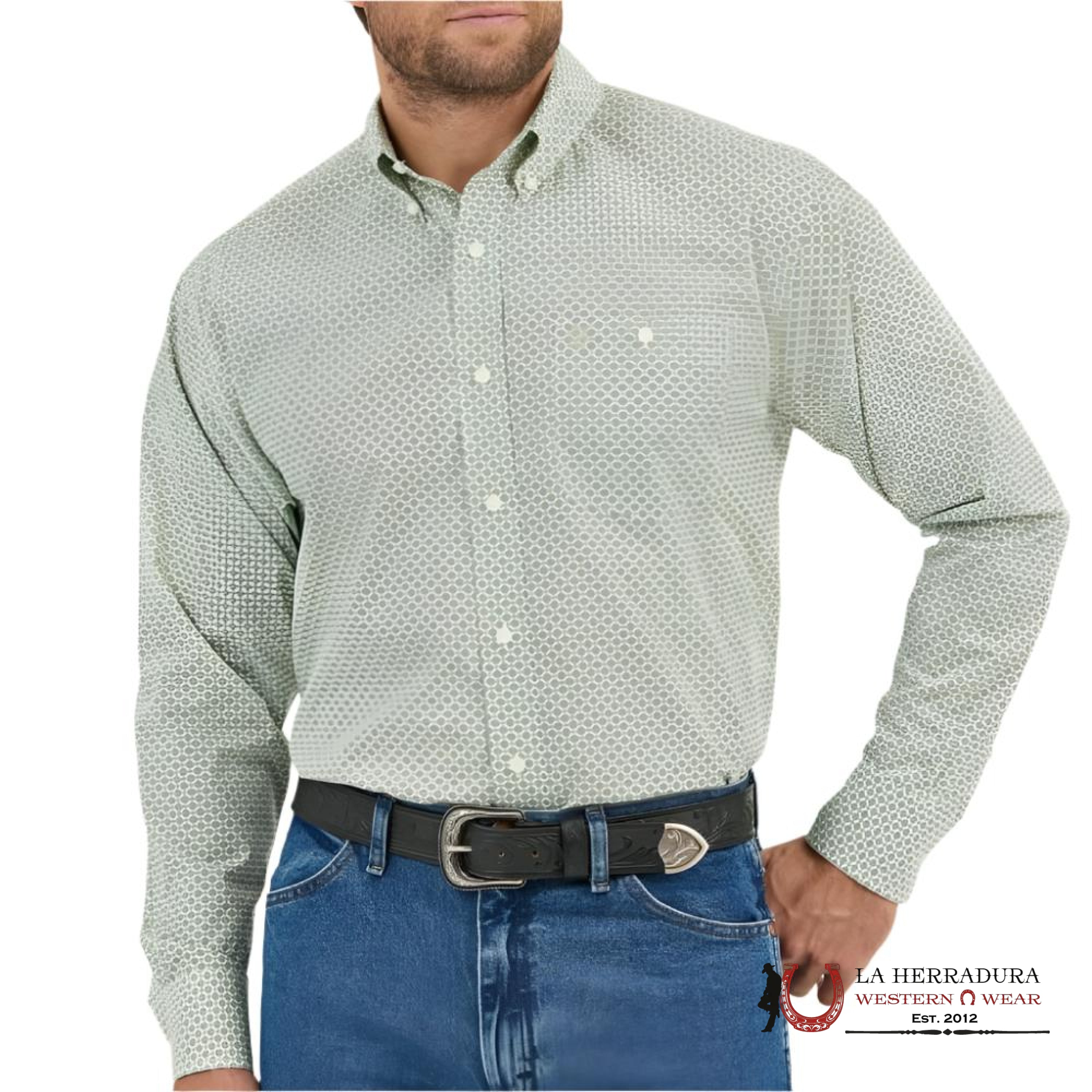 Wrangler Relaxed Fit Geo Print Shirt Ropa Hombres
