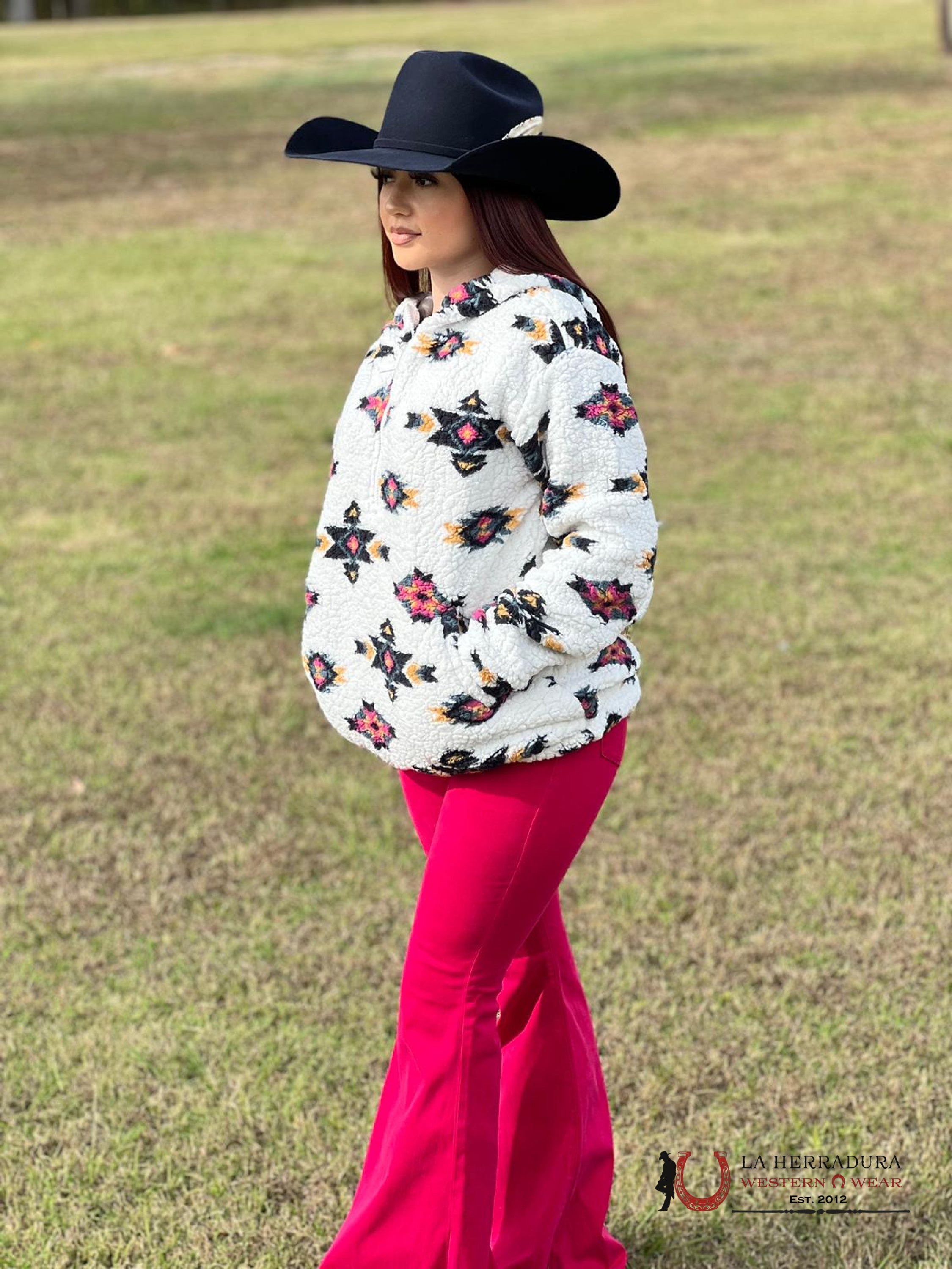 Wrangler Retro Aztec Pull Over Blue Ropa Mujeres