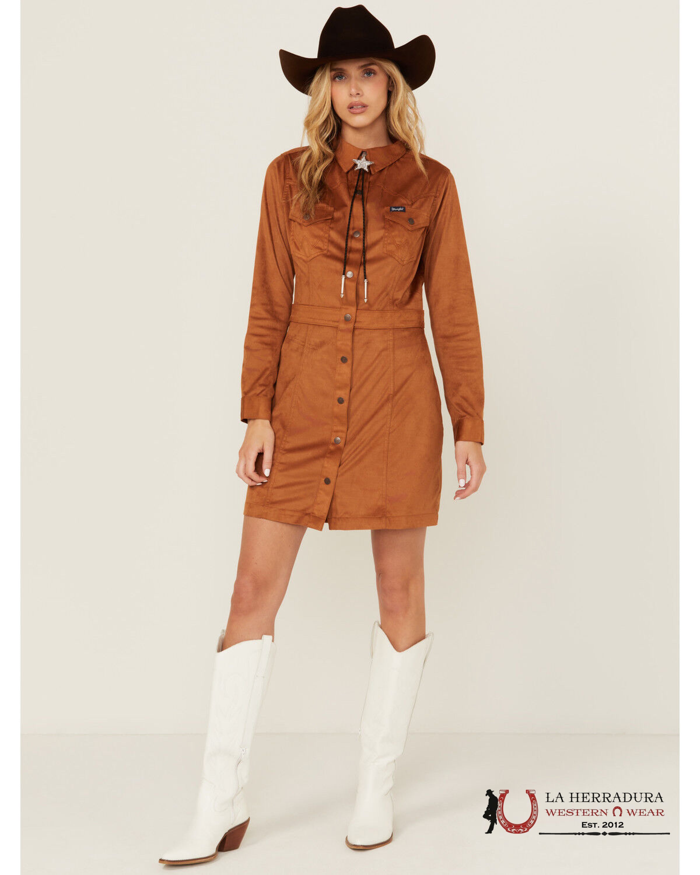 WRANGLER RETRO JACKET DRESS BROWN - 6668 ROPA MUJERES