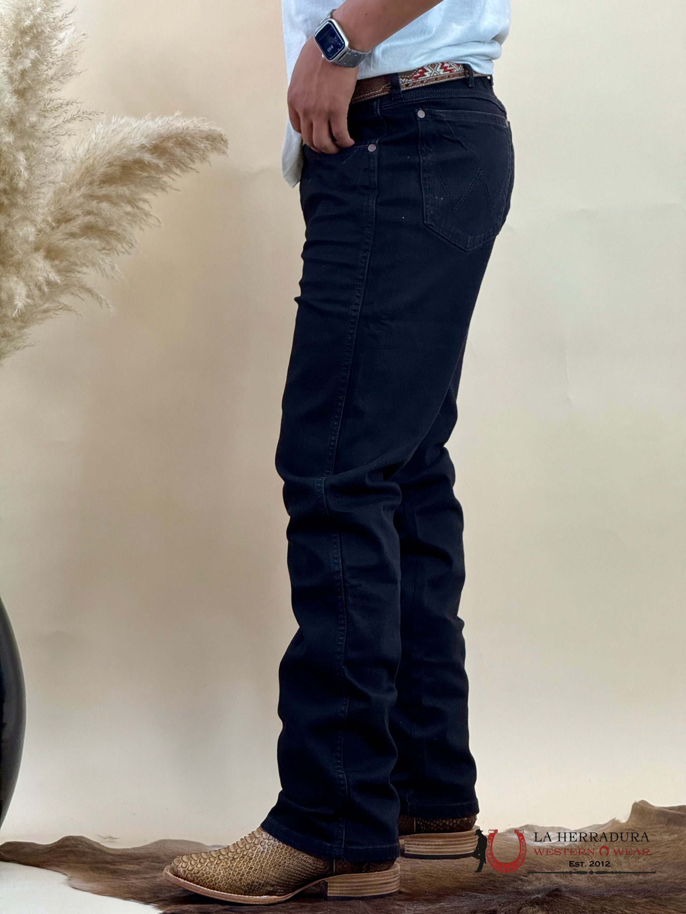 WRANGLER RETRO SLIM STRAIGHT BLACK 88MWz WRANGLER JEANS