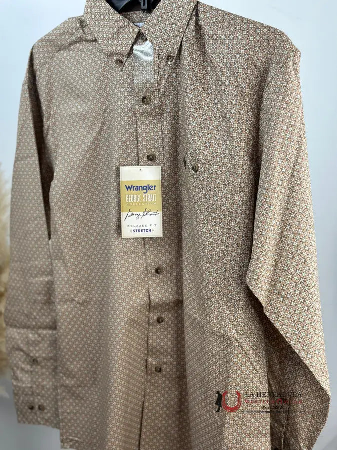 Wrangler Sand Star Long Sleeve Shirt Ropa Hombres