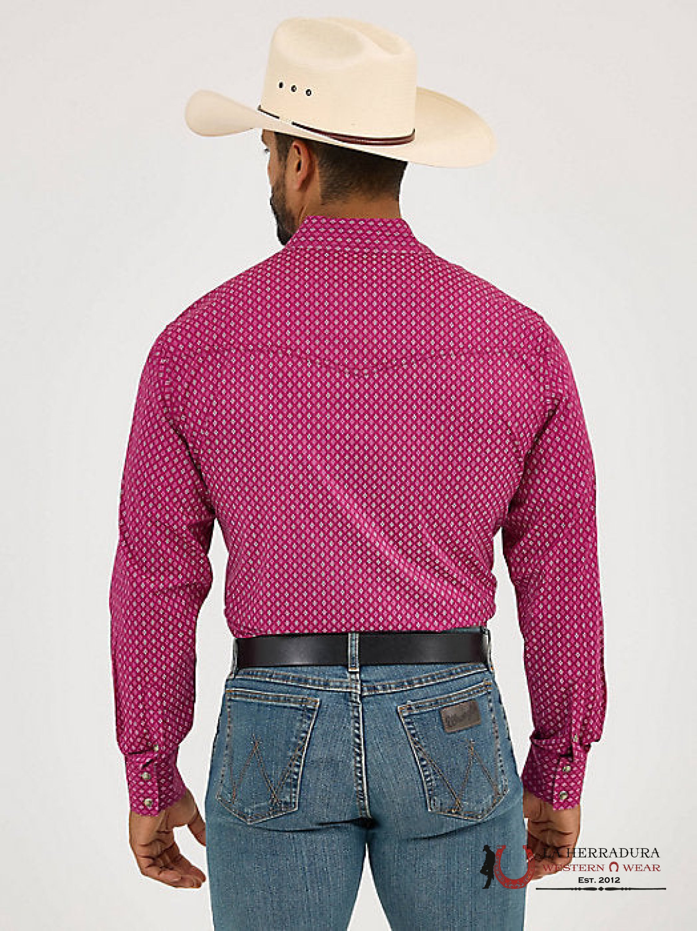 WRANGLER Sangria Diamonds Long Sleeve Shirt Men’s - 5387 ROPA HOMBRES