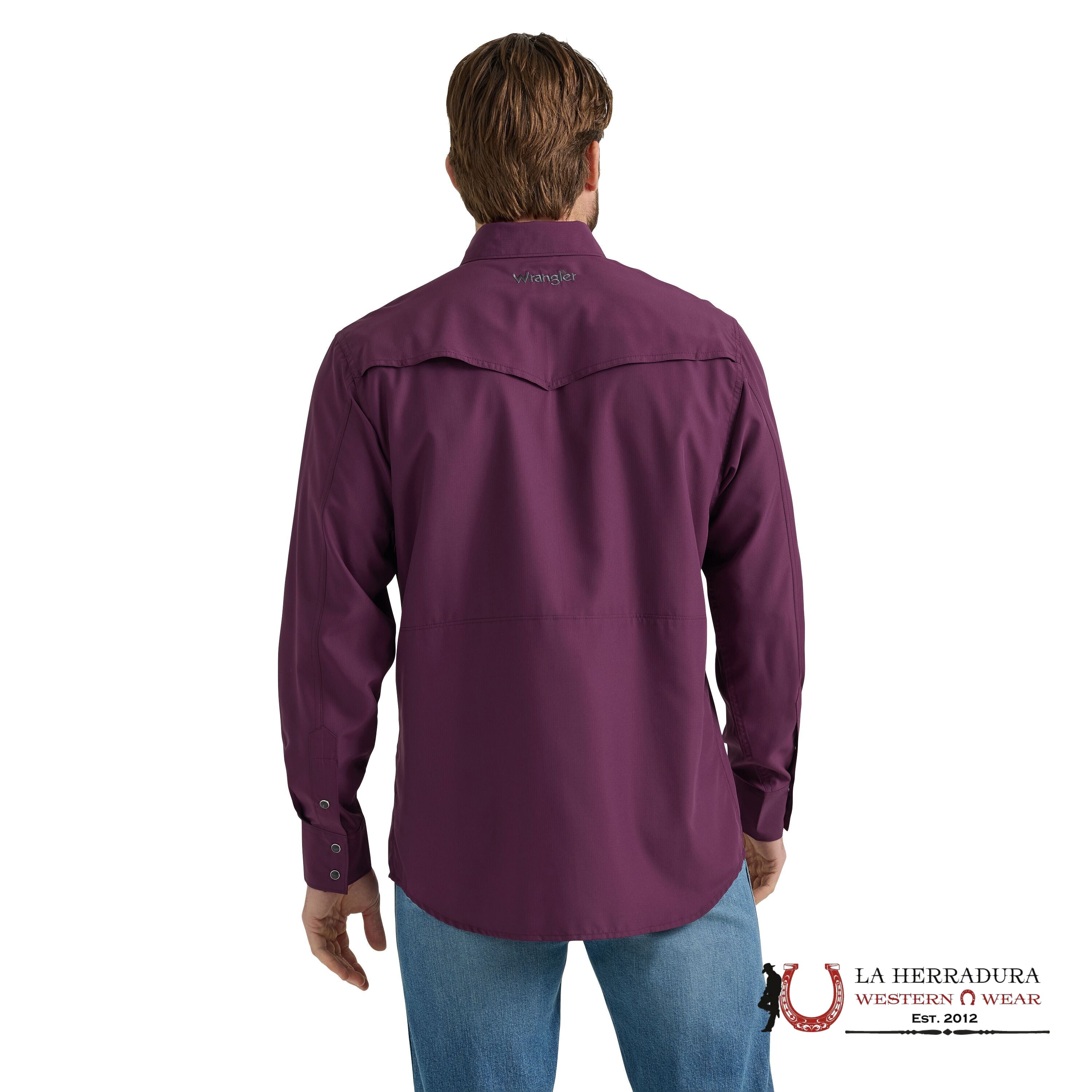 WRANGLER SHIRT CLASSIC FIT PURPLE LONG SLEEVE 2659 ROPA HOMBRES