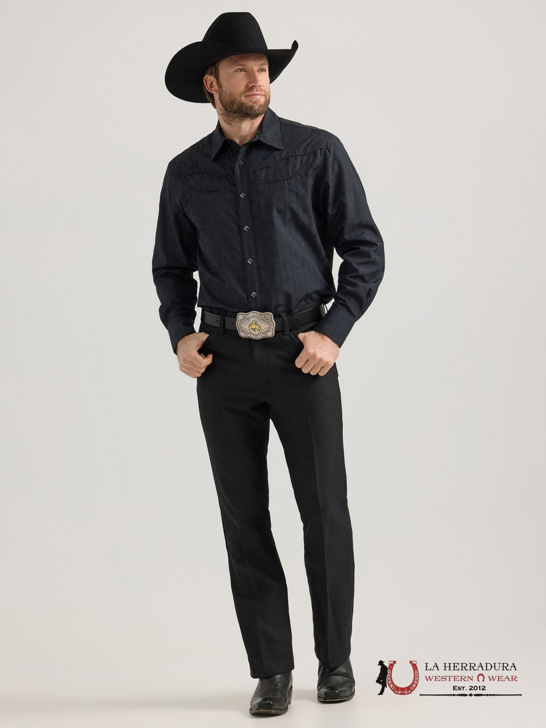 WRANGLER SHIRT GREY LONG SLEEVE 112353223 ROPA HOMBRES