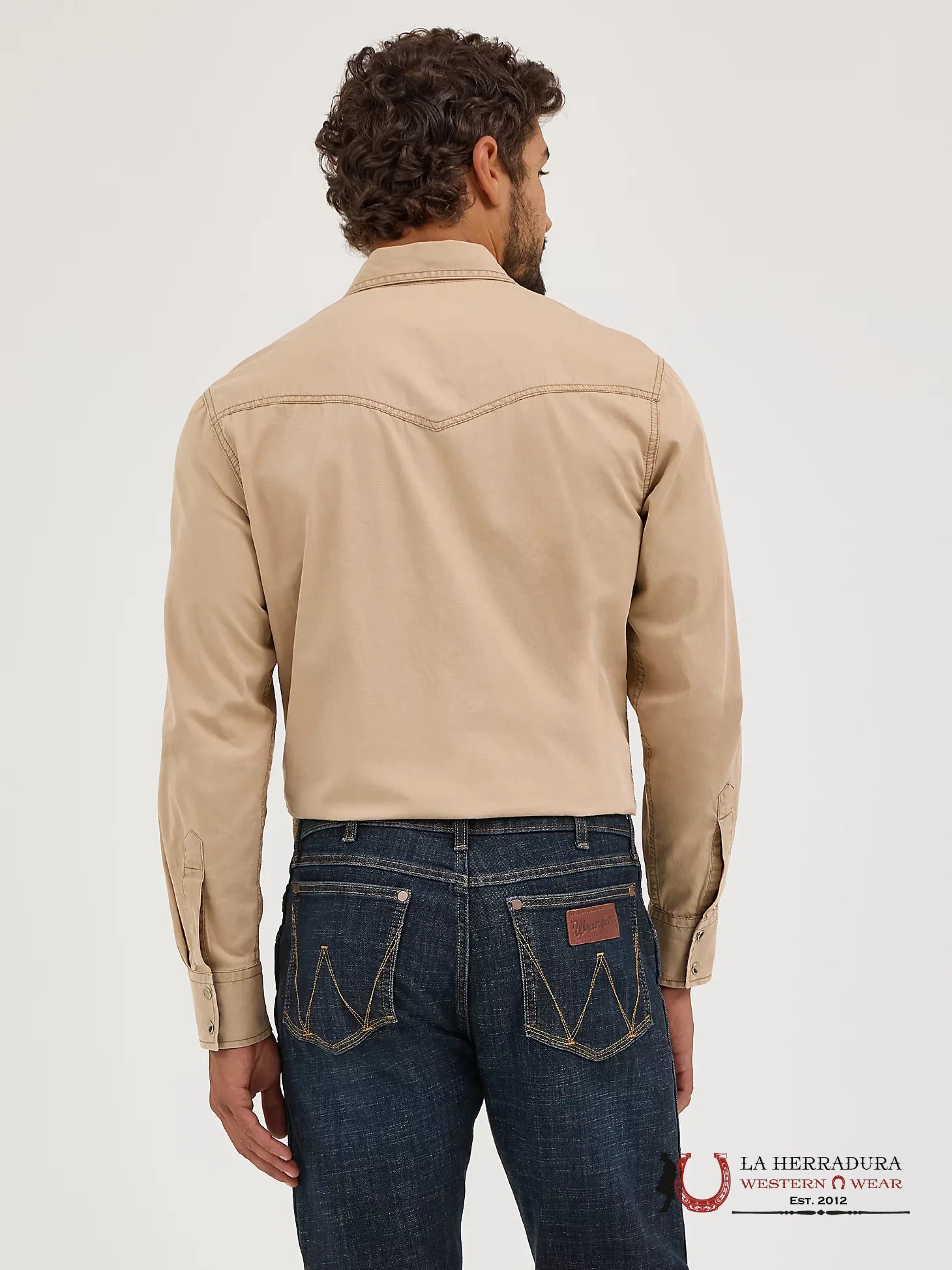 WRANGLER SHIRT RETRO BROWN LONG SLEEVE 9916 ROPA HOMBRES