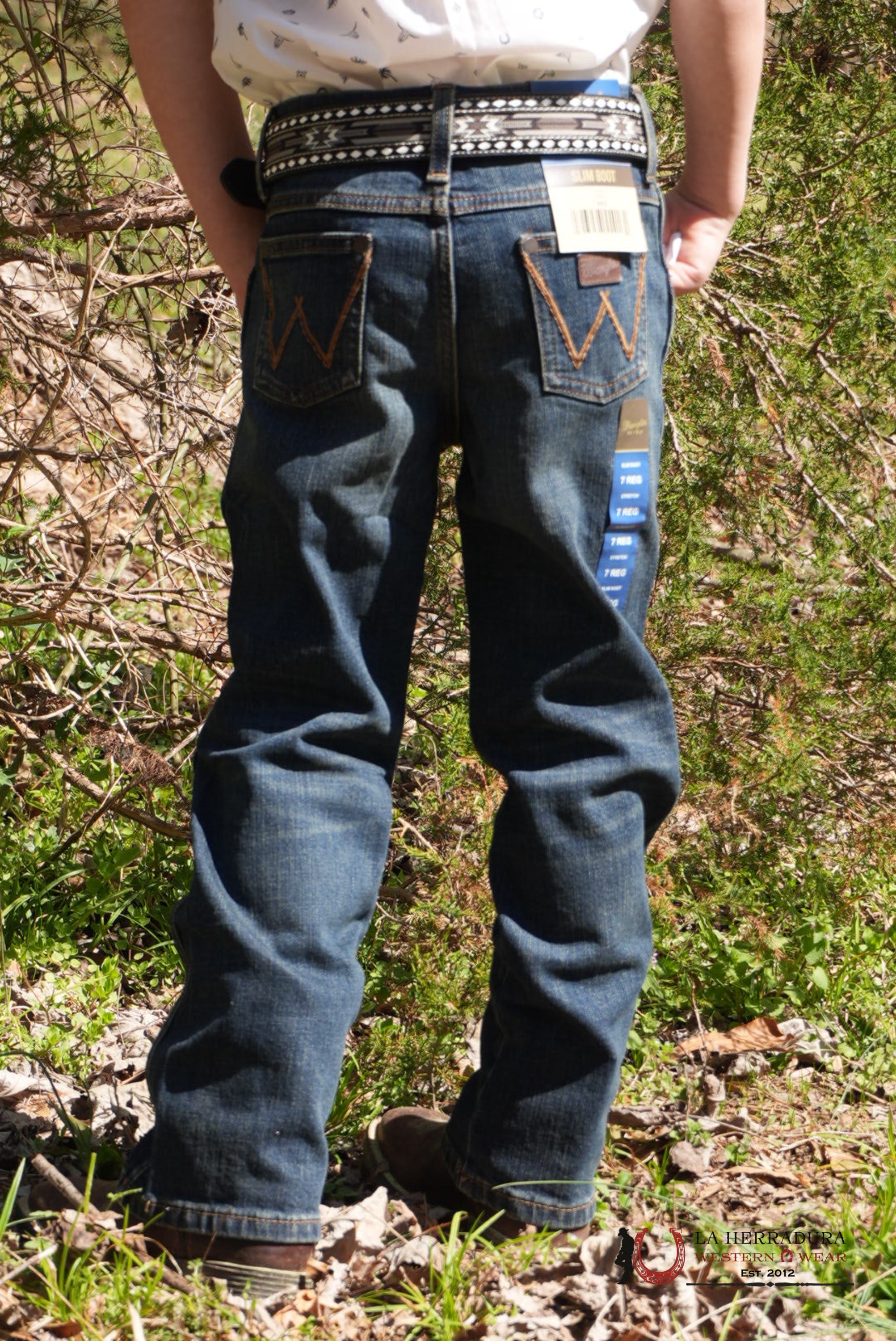 WRANGLER SLIM BOOT MEDIUM WASH JEANS KIDS NIÑOS