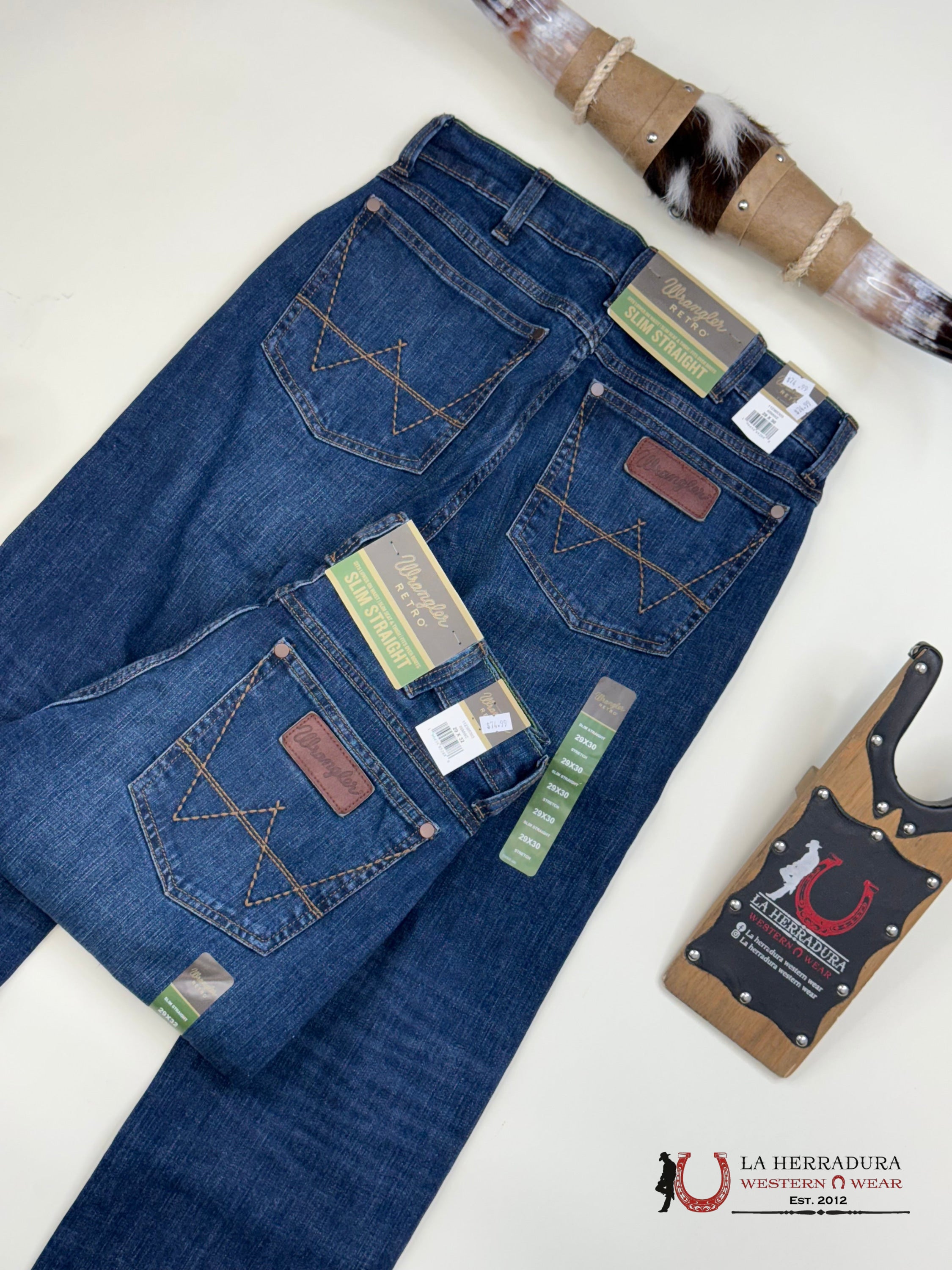 WRANGLER SLIM STRAIGHT BOOT CUT DARK BLUE 88MWZ -5303 WRANGLER JEANS