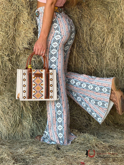 BOLSO AZTECA MULTICOLOR BLANCO WRANGLER PARA MUJER