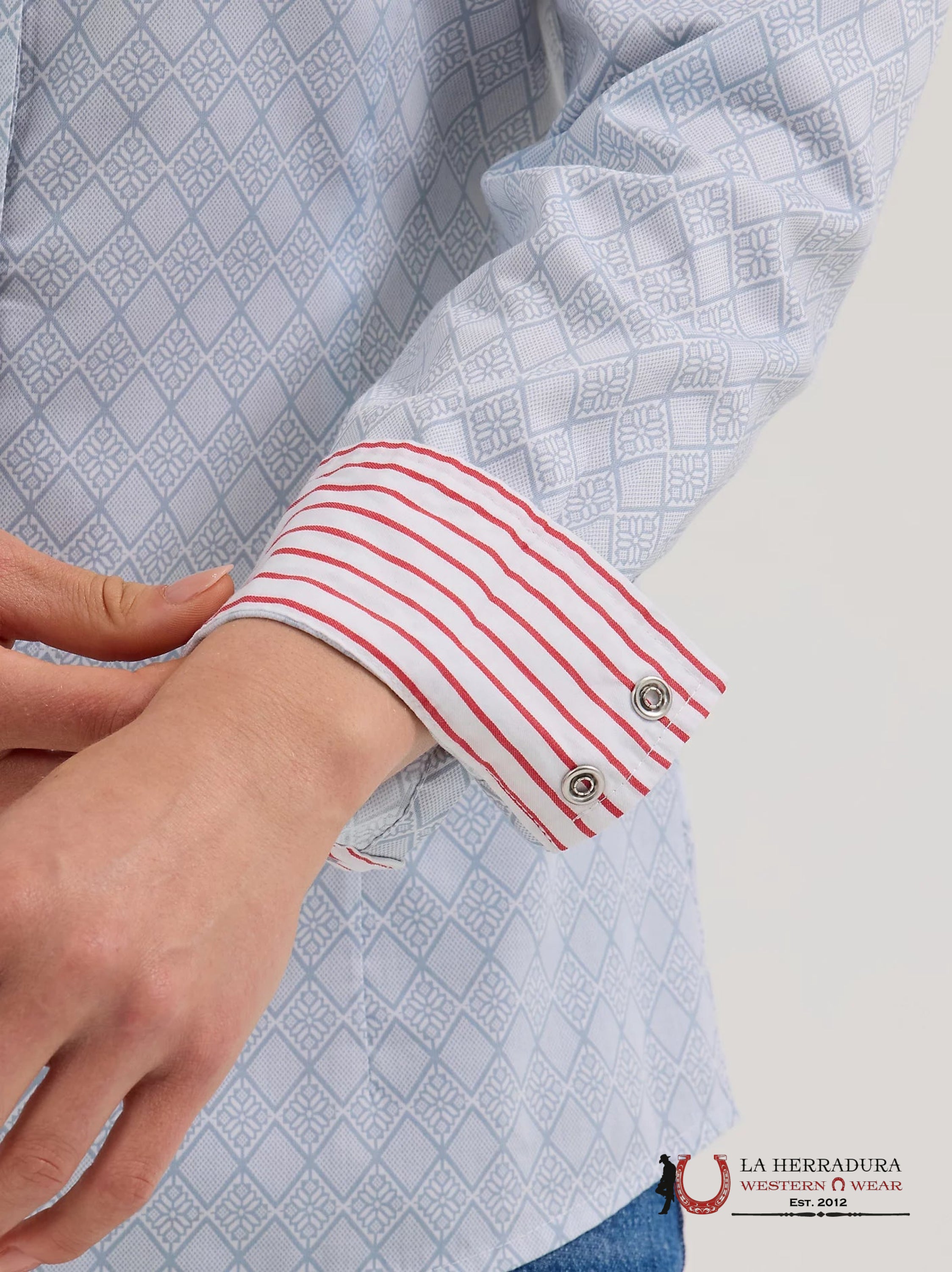 WRANGLER WOMEN Long Sleeve Blue Shirt 112364306 ROPA MUJERES