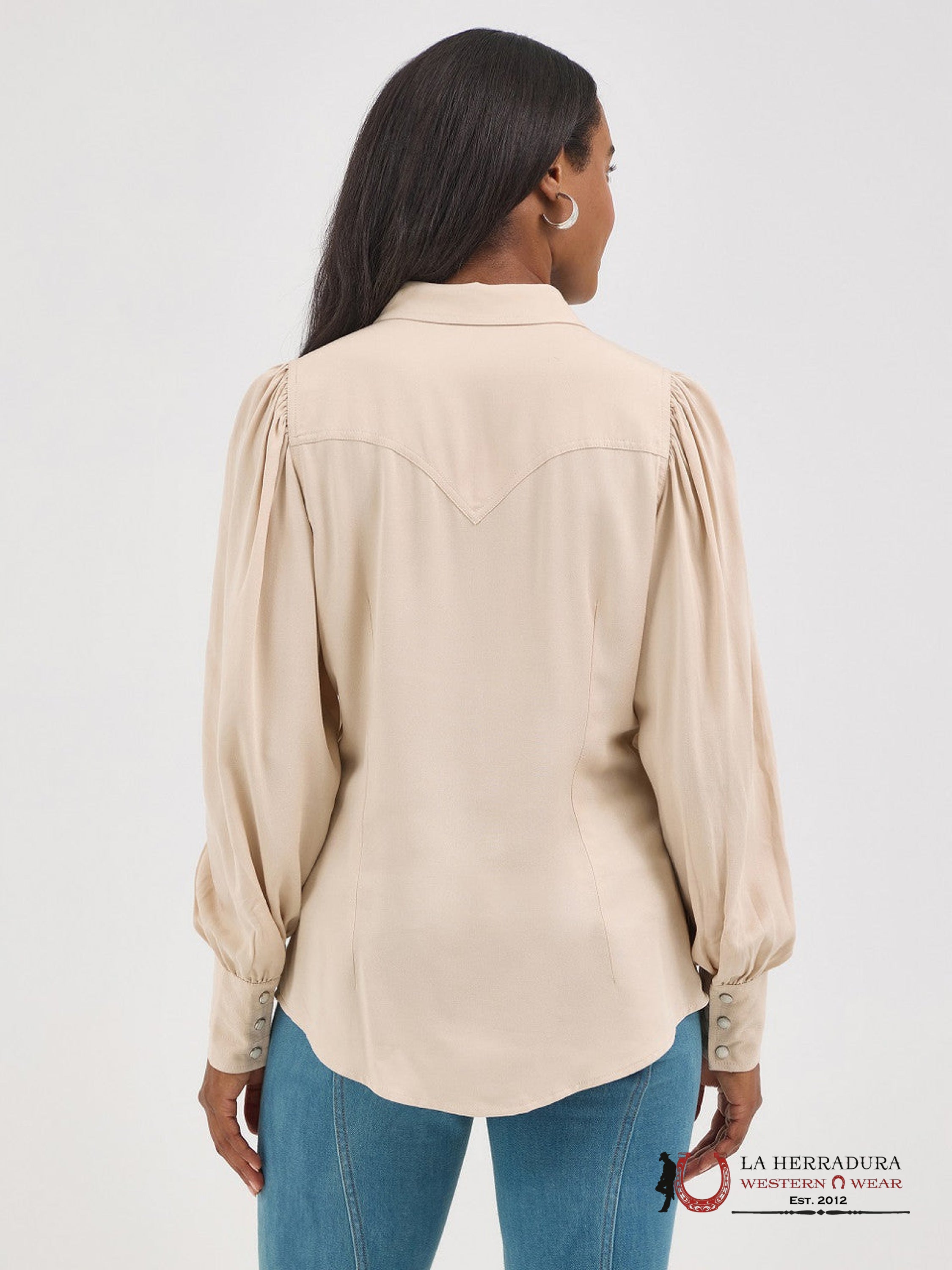 WRANGLER WOMEN Long Sleeve Brown Shirt 112367278 ROPA MUJERES