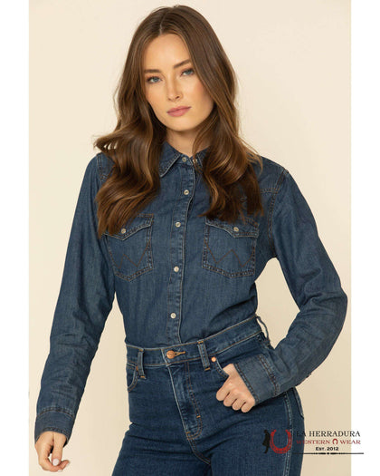 WRANGLER MUJER Camisa vaquera de manga larga 112361701