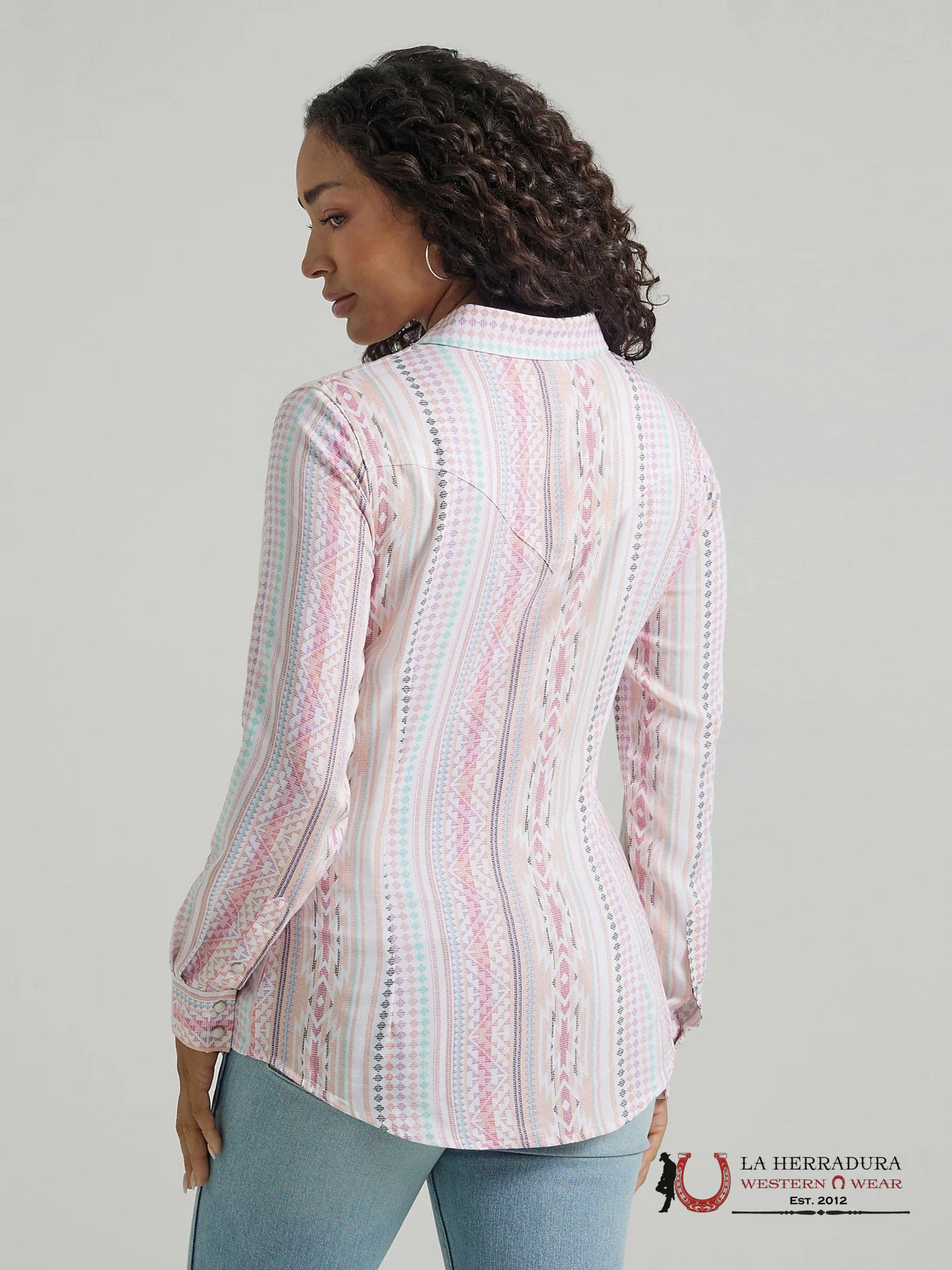 WRANGLER WOMEN PINK WESTERN PRINT 112347205 ROPA MUJERES