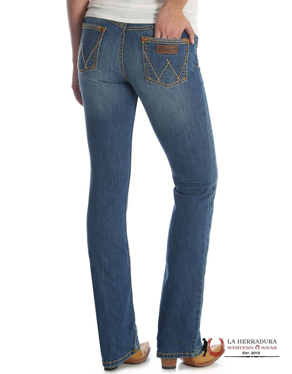 Wrangler Retro Mae de tiro medio para mujer, Jeans acampanados -1009MWZKM