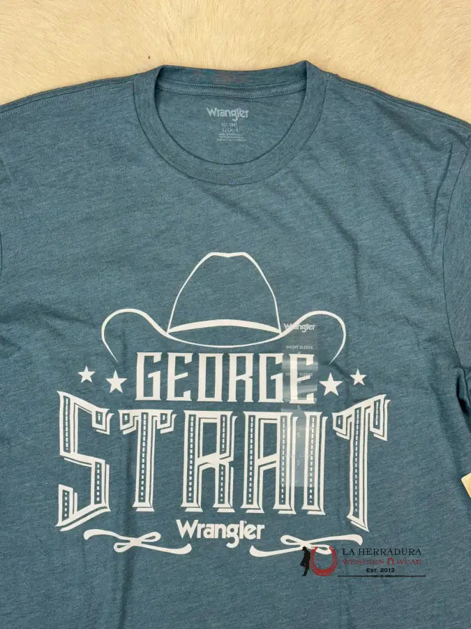 Wrangler X George Strait Collection Sapphire Short Sleeve T-Shirt Ropa Hombres