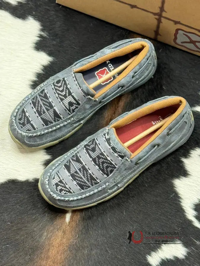 Zapatos Twisted X Slip On Driving Mocs D Tow Grey Multi Mujeres