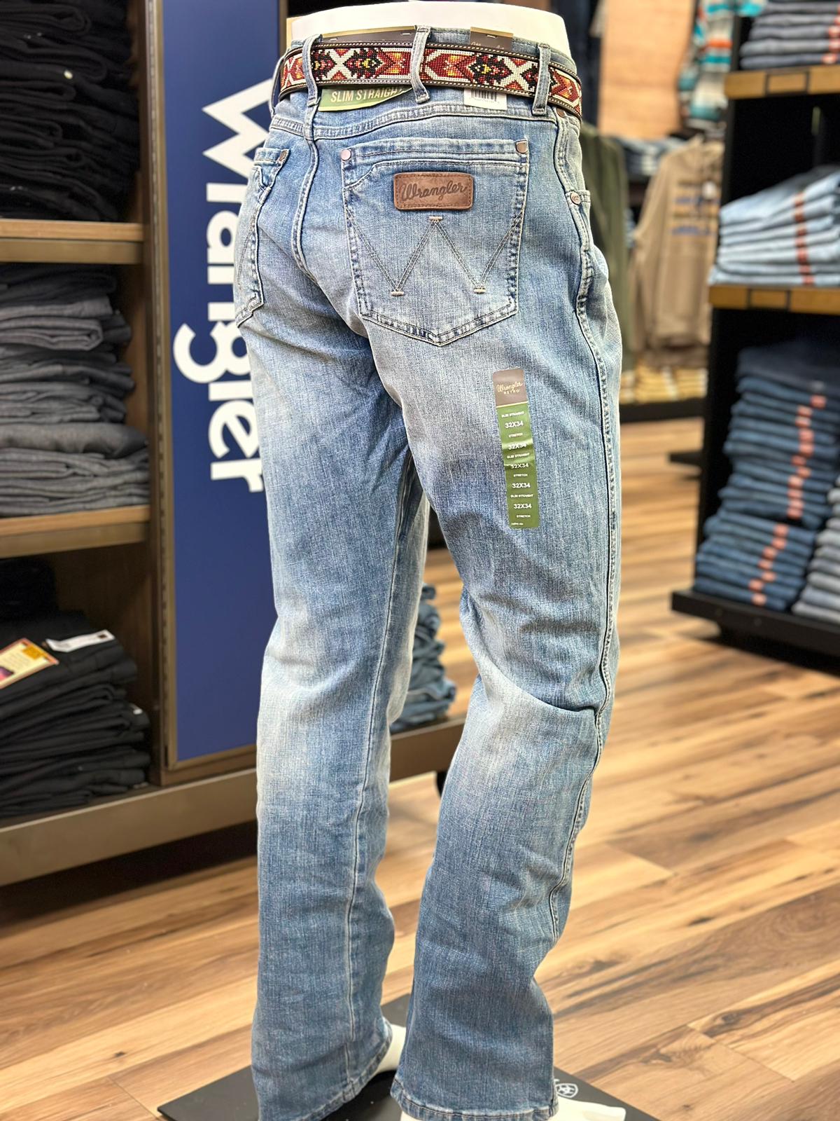 Pantalones de mezclilla wrangler shops