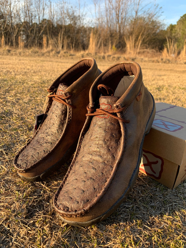 ZAPATOS TWISTED X CASUALES BROWN OSTRICH