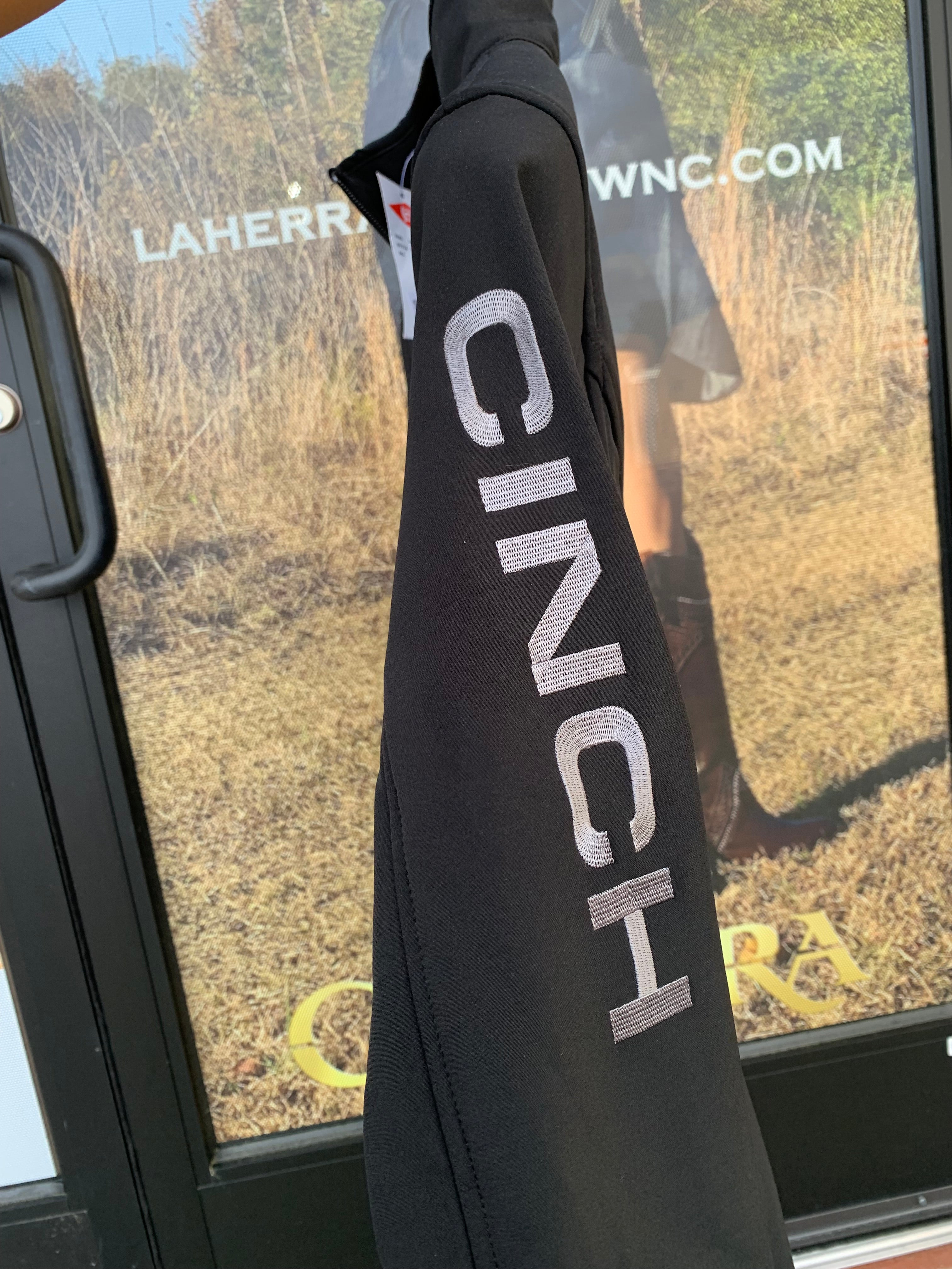 Cinch Womens Jacket Black w/Grey Team Logo