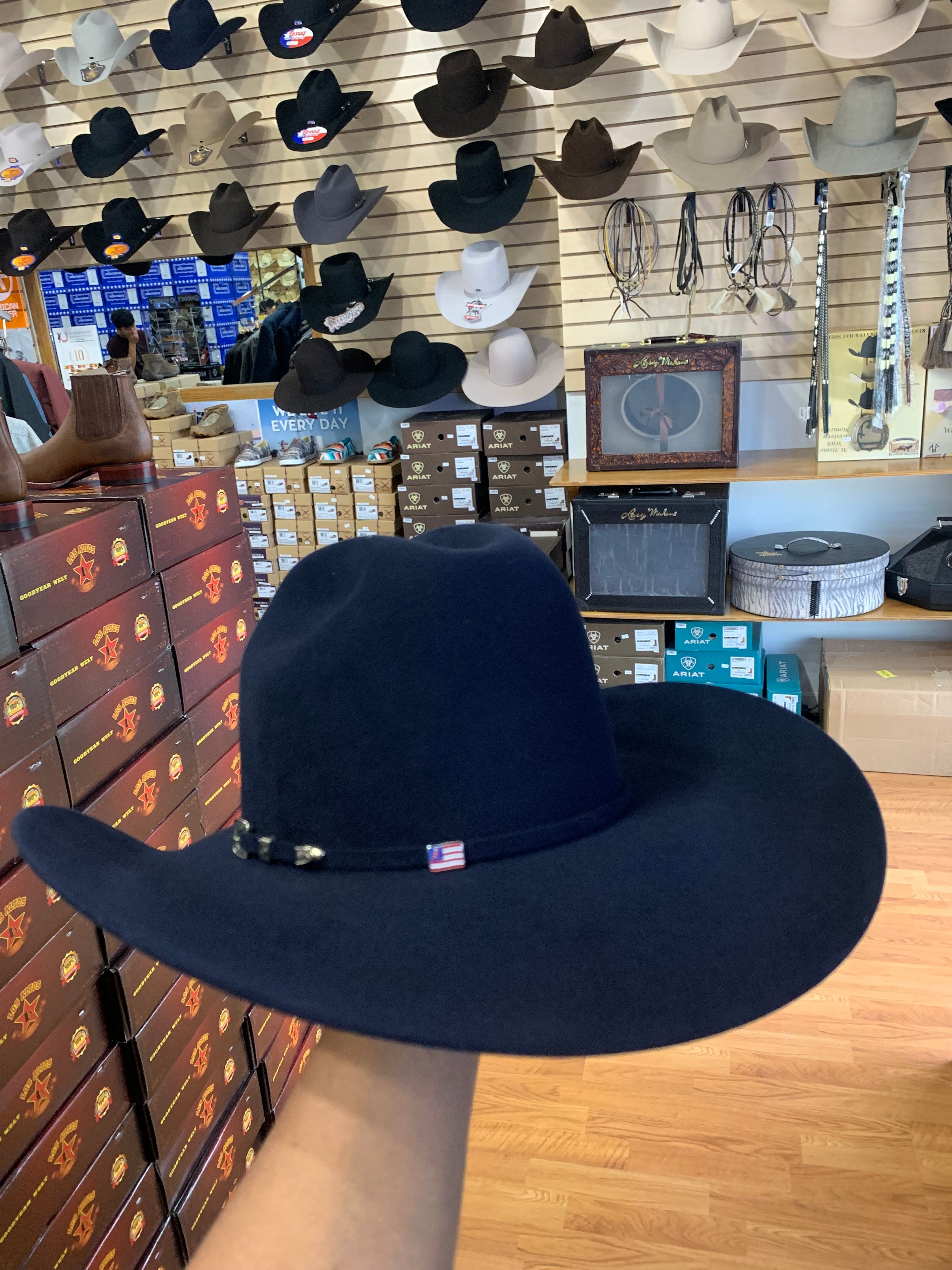 SOMBRERO COWBOY SOMBRERO AMERICANO 100X AZUL MIGHT