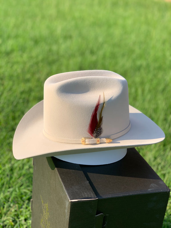 RDR 30X PATRON COWBOY HAT SILVER BELLY TALL CROWN